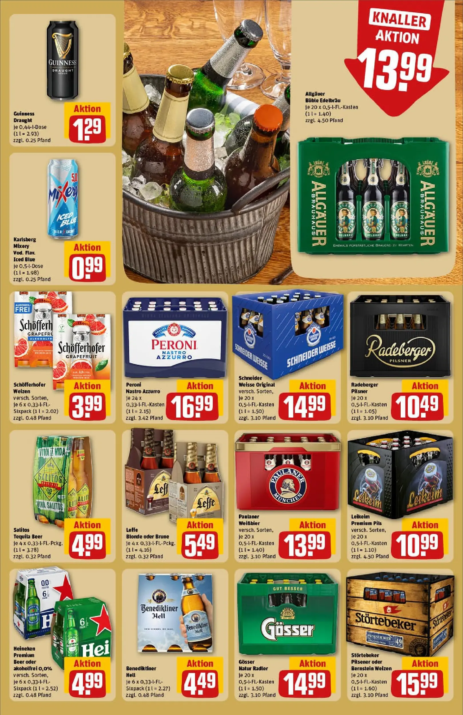 REWE Prospekt ab 13.10.2025 zum Blättern » Angebote | Seite: 23 | Produkte: Weißbier, Pils, Heineken, Radeberger pilsner