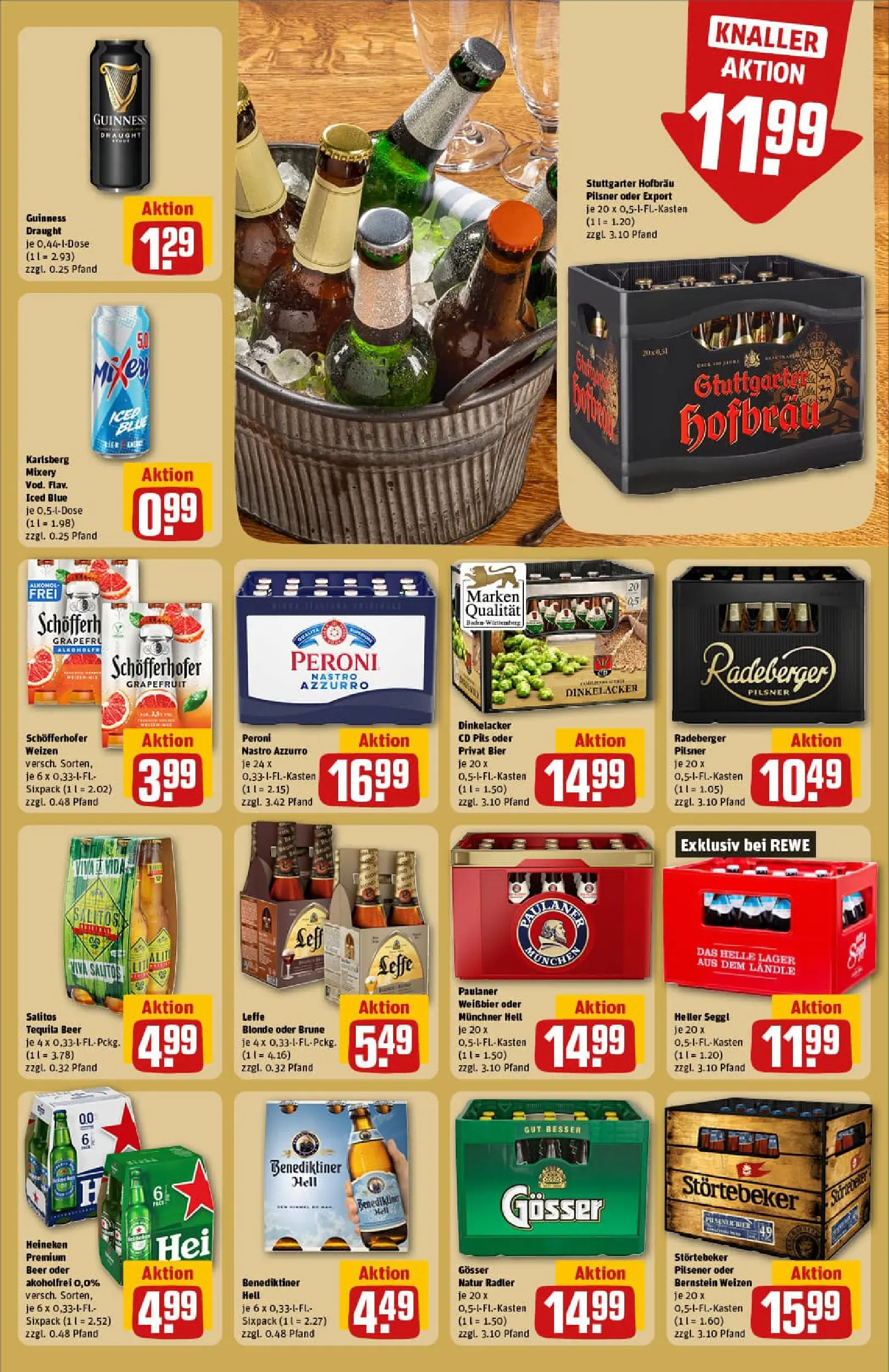 REWE Prospekt ab 13.10.2025 zum Blättern » Angebote | Seite: 17 | Produkte: Benediktiner hell, Heineken, Tequila, Paulaner