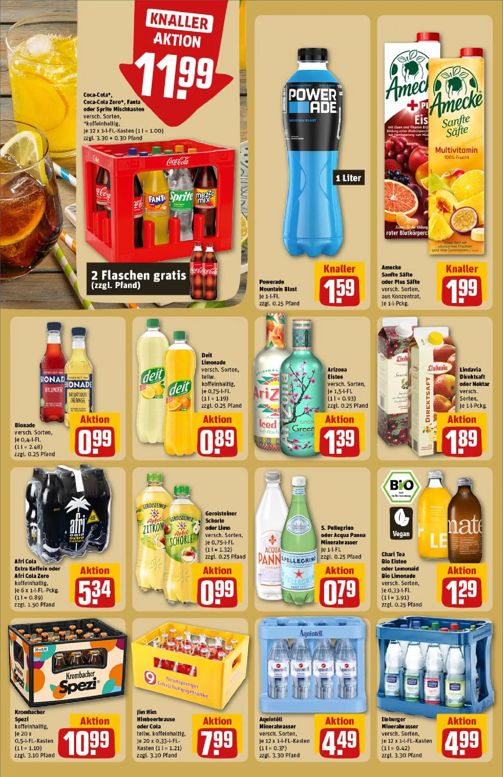 REWE Prospekt ab 13.10.2025 zum Blättern » Angebote | Seite: 22 | Produkte: Fanta, Cola, Limonade, Mineralwasser