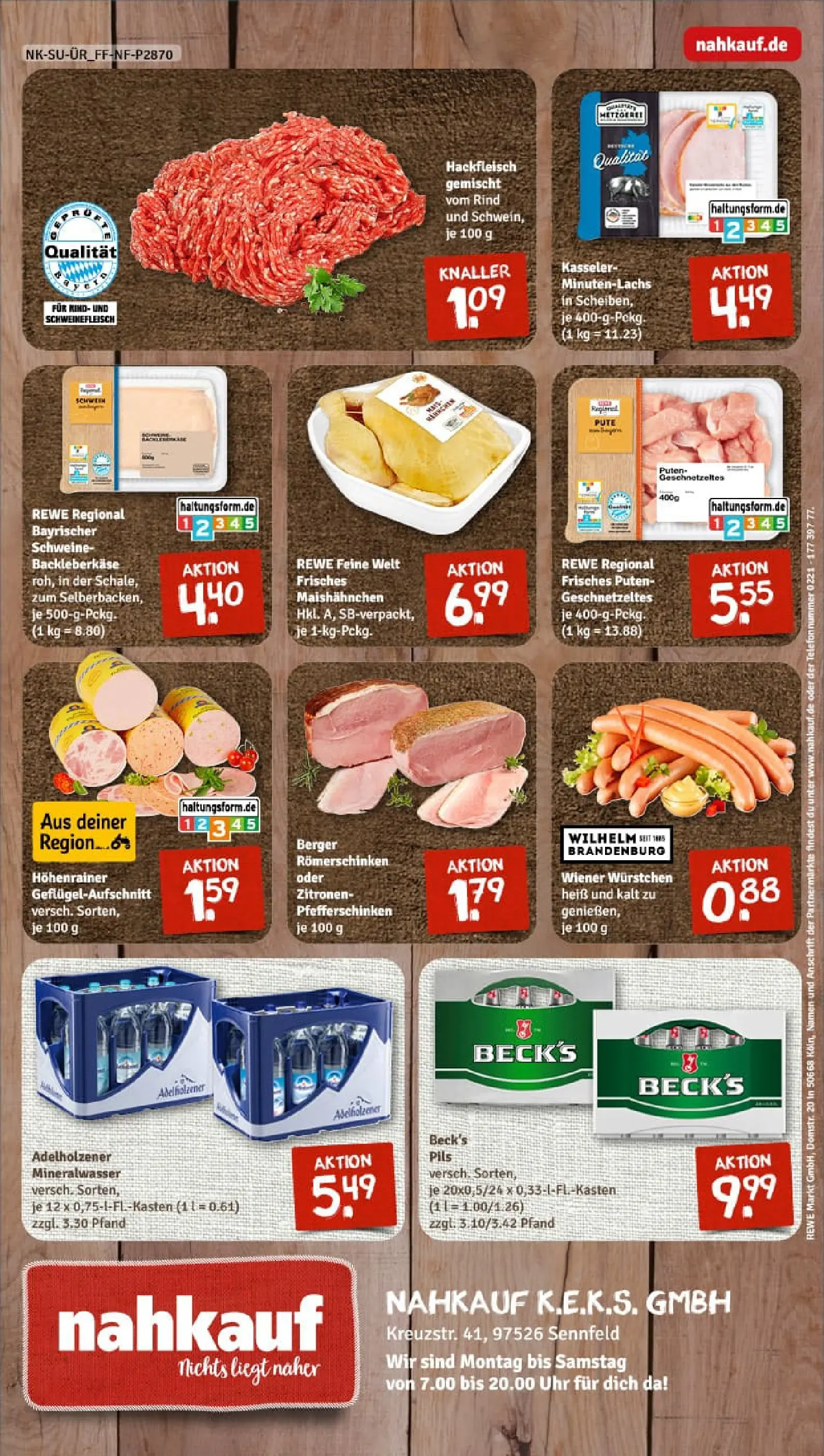 REWE Prospekt ab 13.10.2025 zum Blättern » Angebote | Seite: 8 | Produkte: Pils, Mineralwasser, Uhr, Zitronen