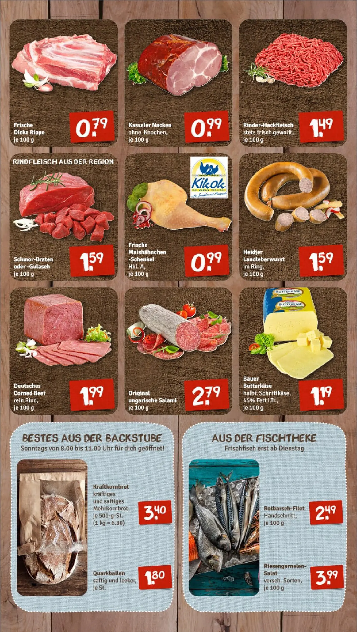 REWE Prospekt ab 13.10.2025 zum Blättern » Angebote | Seite: 7 | Produkte: Butter, Kasseler nacken, Gulasch, Rindfleisch