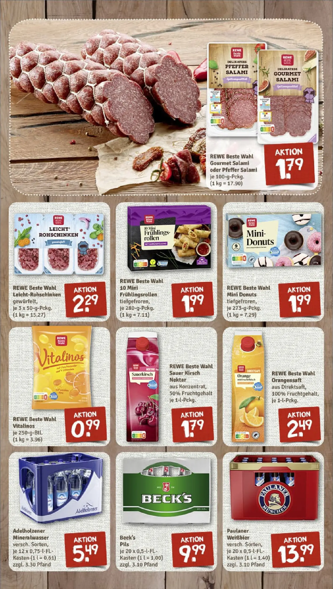 REWE Prospekt ab 13.10.2025 zum Blättern » Angebote | Seite: 7 | Produkte: Adelholzener, Mineralwasser, Donuts, Pfeffer