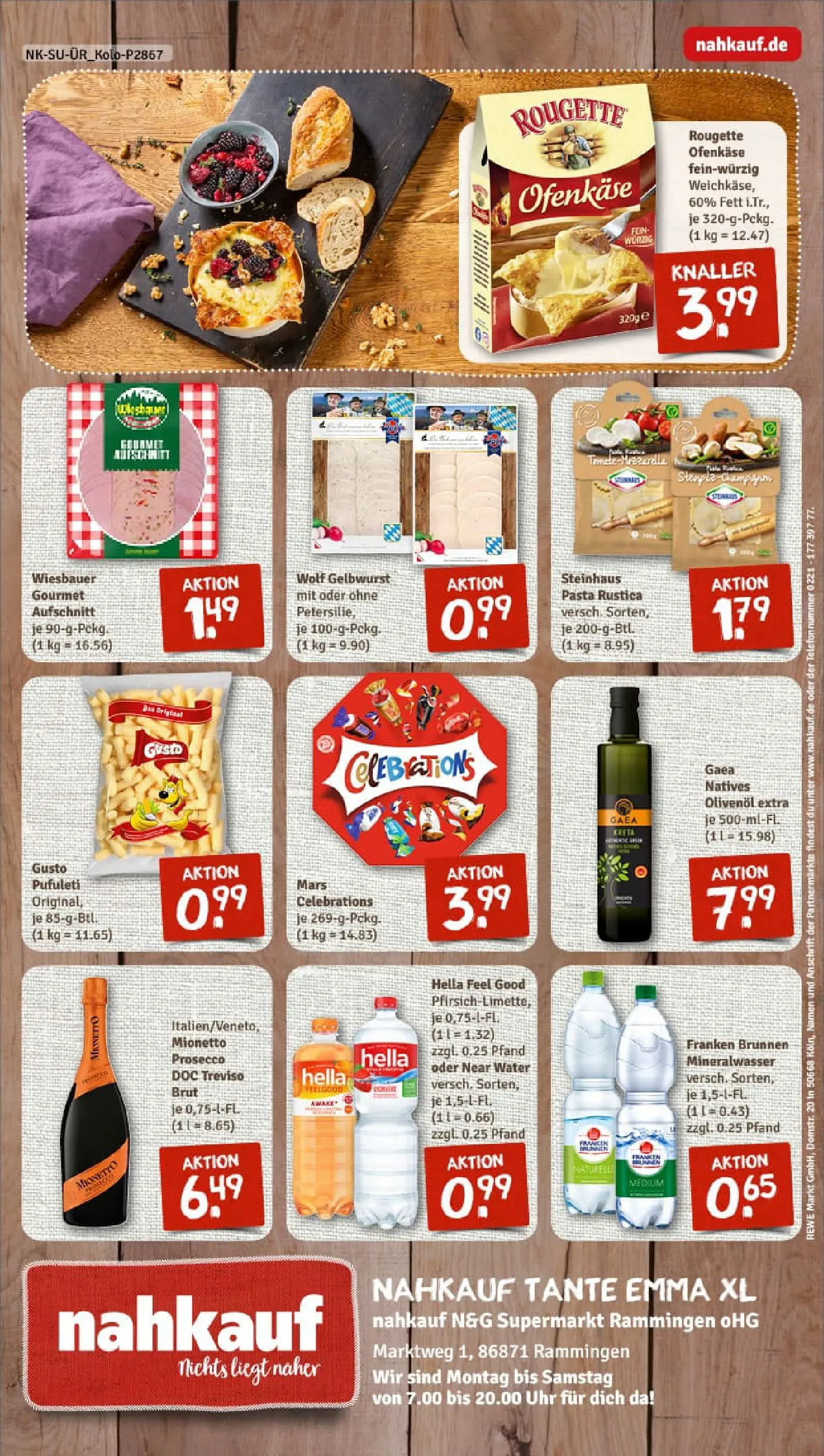 REWE Prospekt ab 13.10.2025 zum Blättern » Angebote | Seite: 8 | Produkte: Olivenol, Celebrations, Mars, Hella