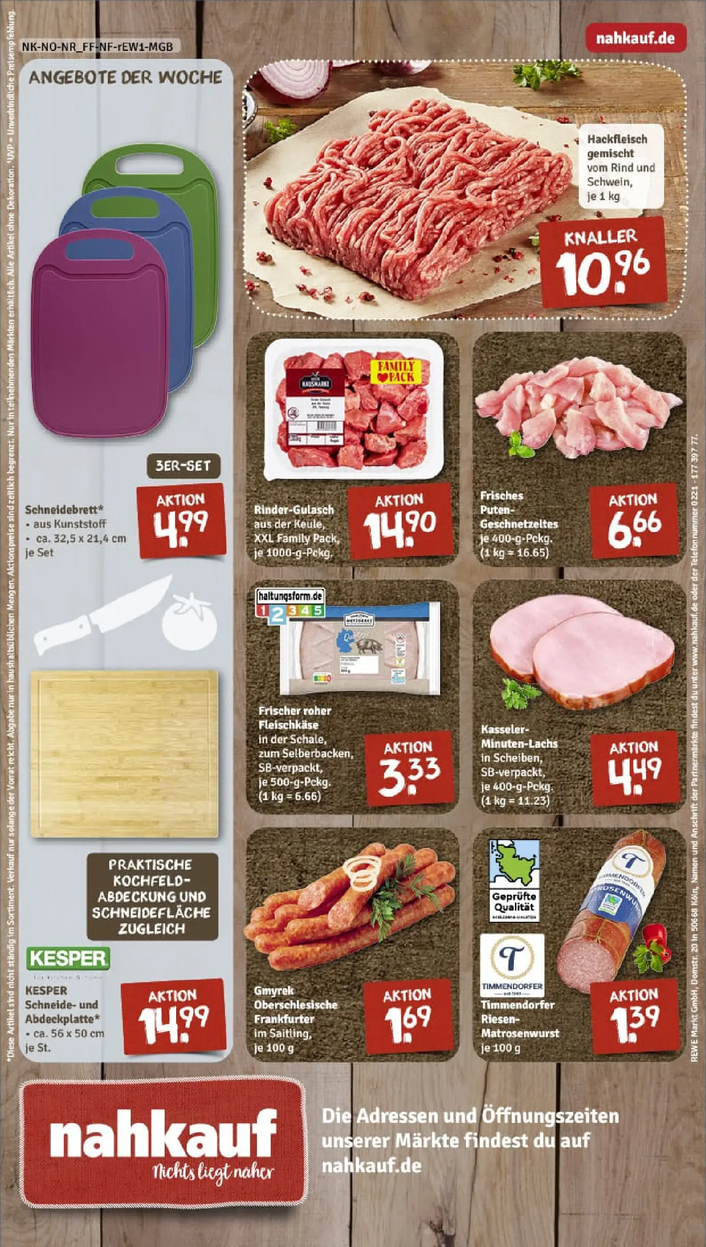 REWE Prospekt ab 13.10.2025 zum Blättern » Angebote | Seite: 12 | Produkte: Rindergulasch, Kochfeld, Hackfleisch