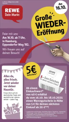 Rewe prospekt Hamburg / Hoheluft-West	 ab 13.10.2025 gültig