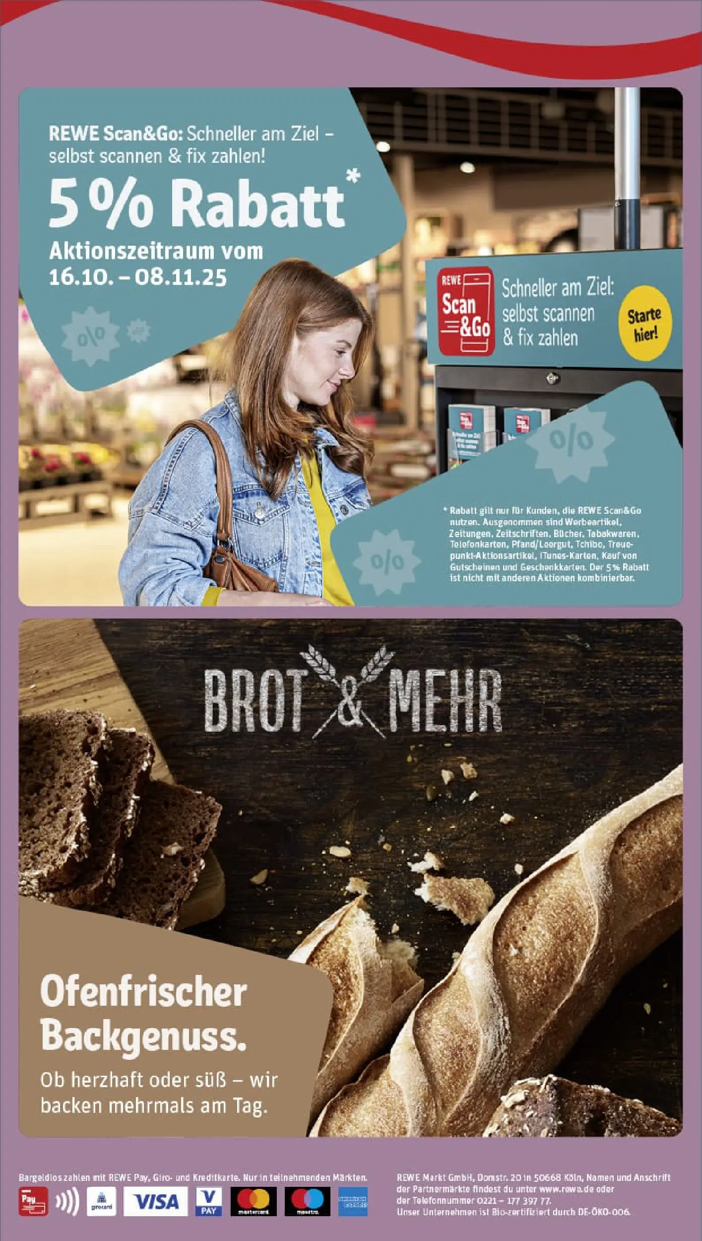 REWE Prospekt ab 13.10.2025 zum Blättern » Angebote | Seite: 2 | Produkte: Brot