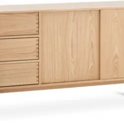JYSK Bufet MEJLSKOV 2 uși 3 sertare stejar natur