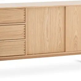 JYSK Bufet MEJLSKOV 2 uși 3 sertare stejar natur