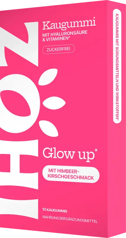 ZOHI Kaugummi, Glow up Himbeer-Kirsche, zuckerfrei