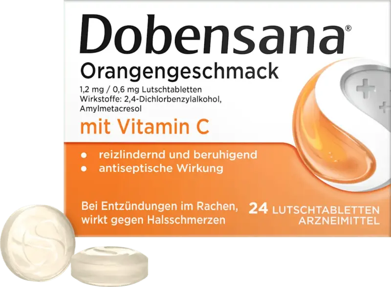 Dobensana Lutschtabletten Orangengeschmack mit Vitamin C