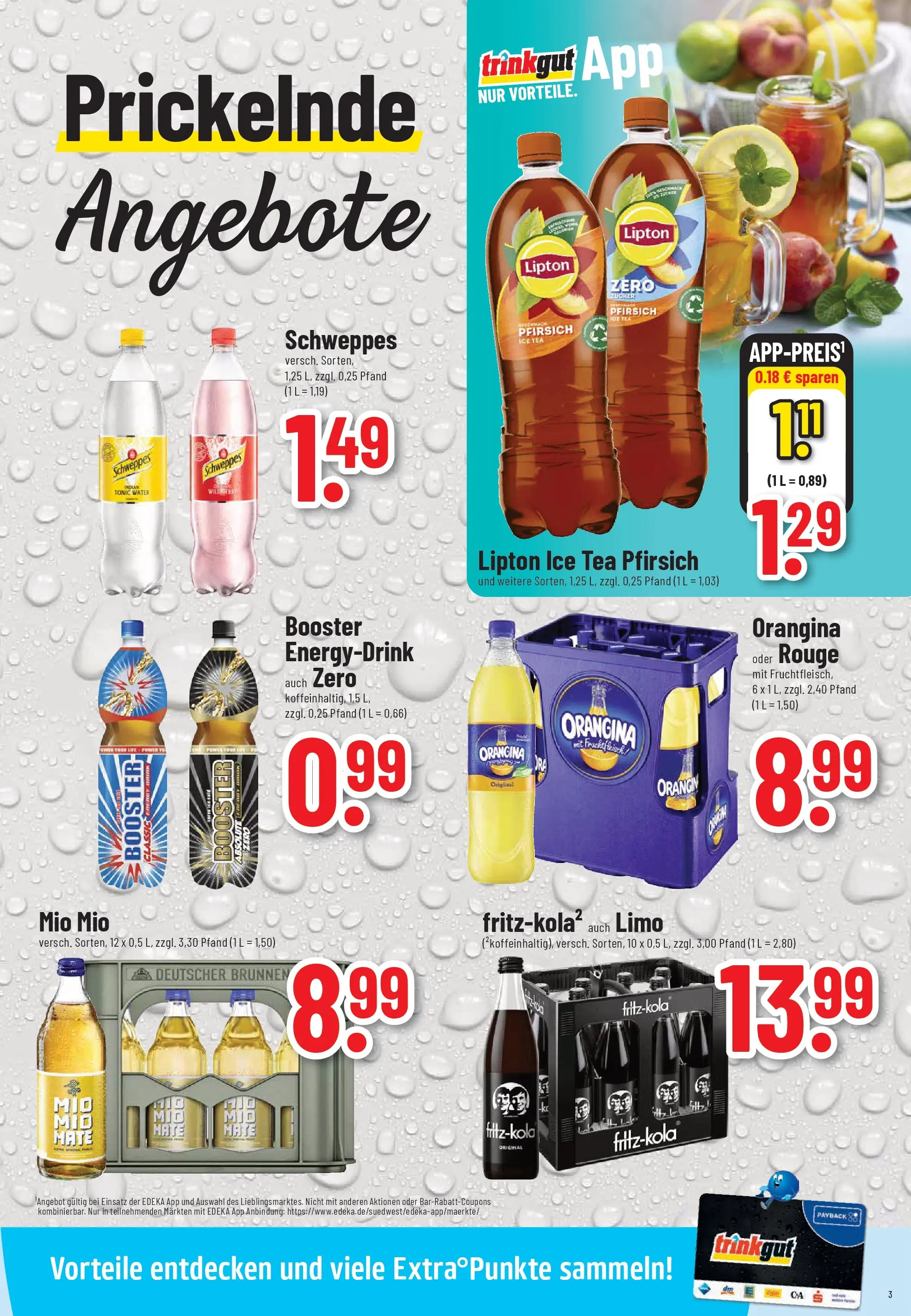 Trinkgut - trinkgut: Wochenangebote (ab 13.10.2025) » Angebote online | Seite: 3 | Produkte: Energy, Rouge, Schweppes, Zucker