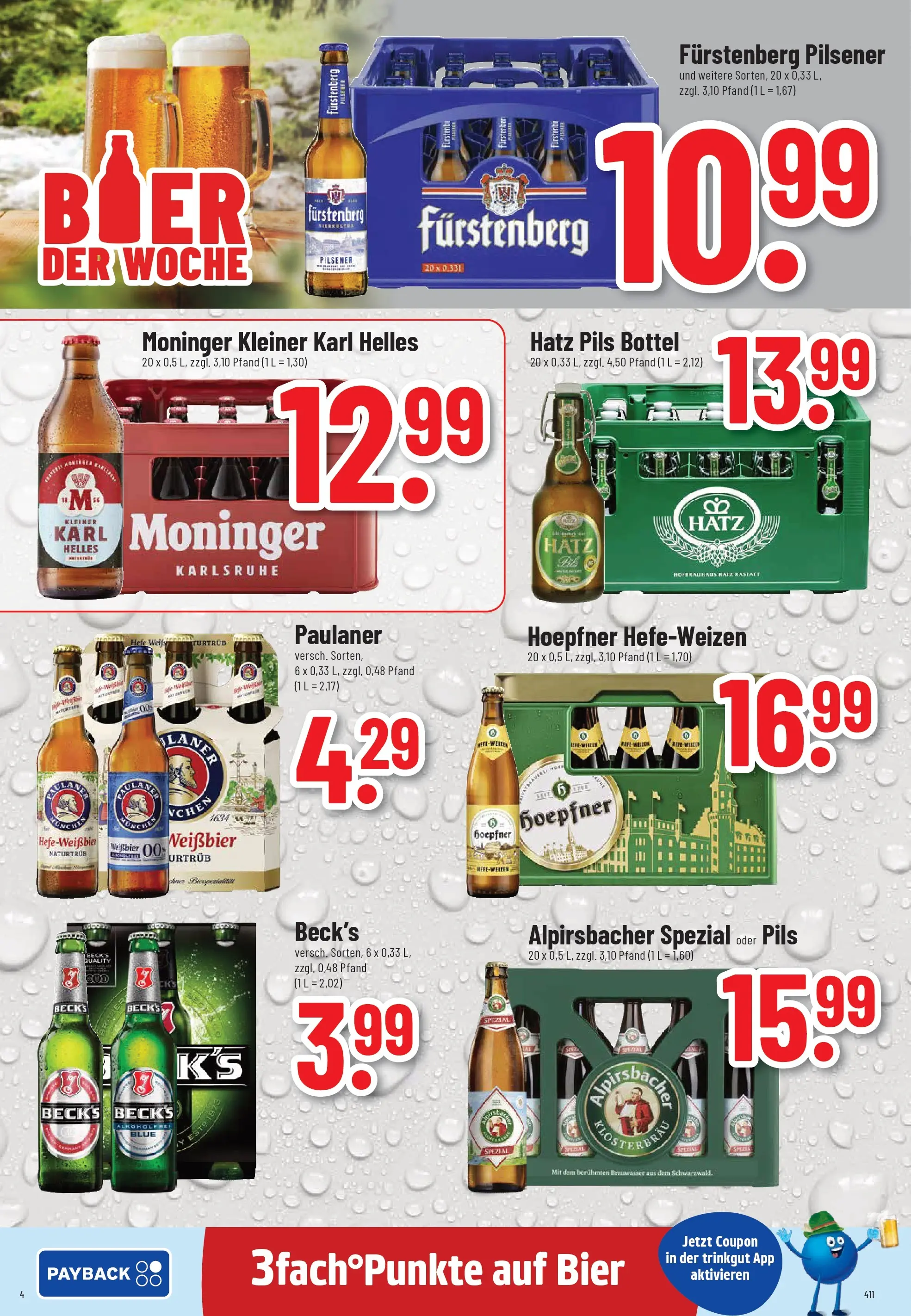 Trinkgut - trinkgut: Wochenangebote (ab 13.10.2025) » Angebote online | Seite: 4 | Produkte: Bier, Weißbier, Pils, Paulaner
