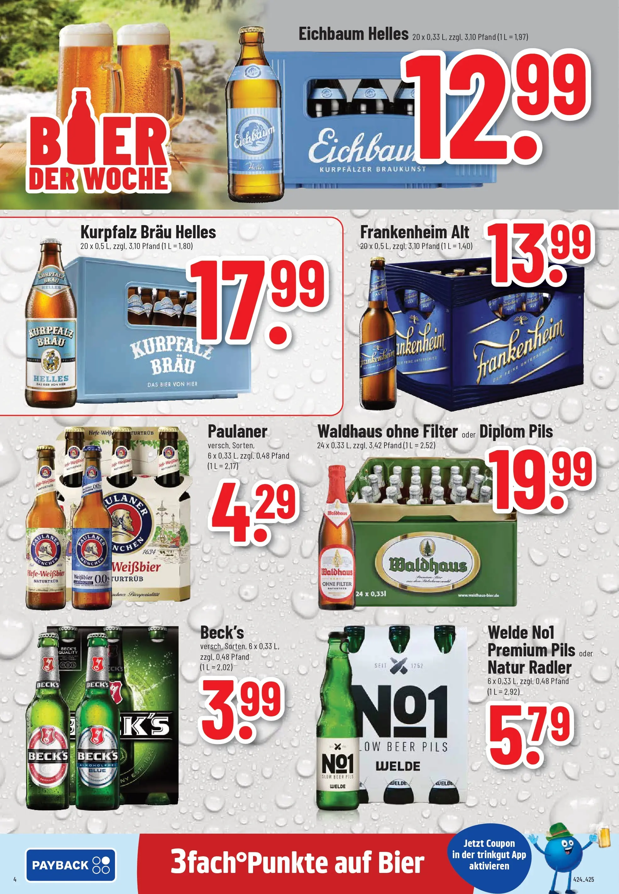 Trinkgut - trinkgut: Wochenangebote (ab 13.10.2025) » Angebote online | Seite: 4 | Produkte: Bier, Weißbier, Radler, Paulaner