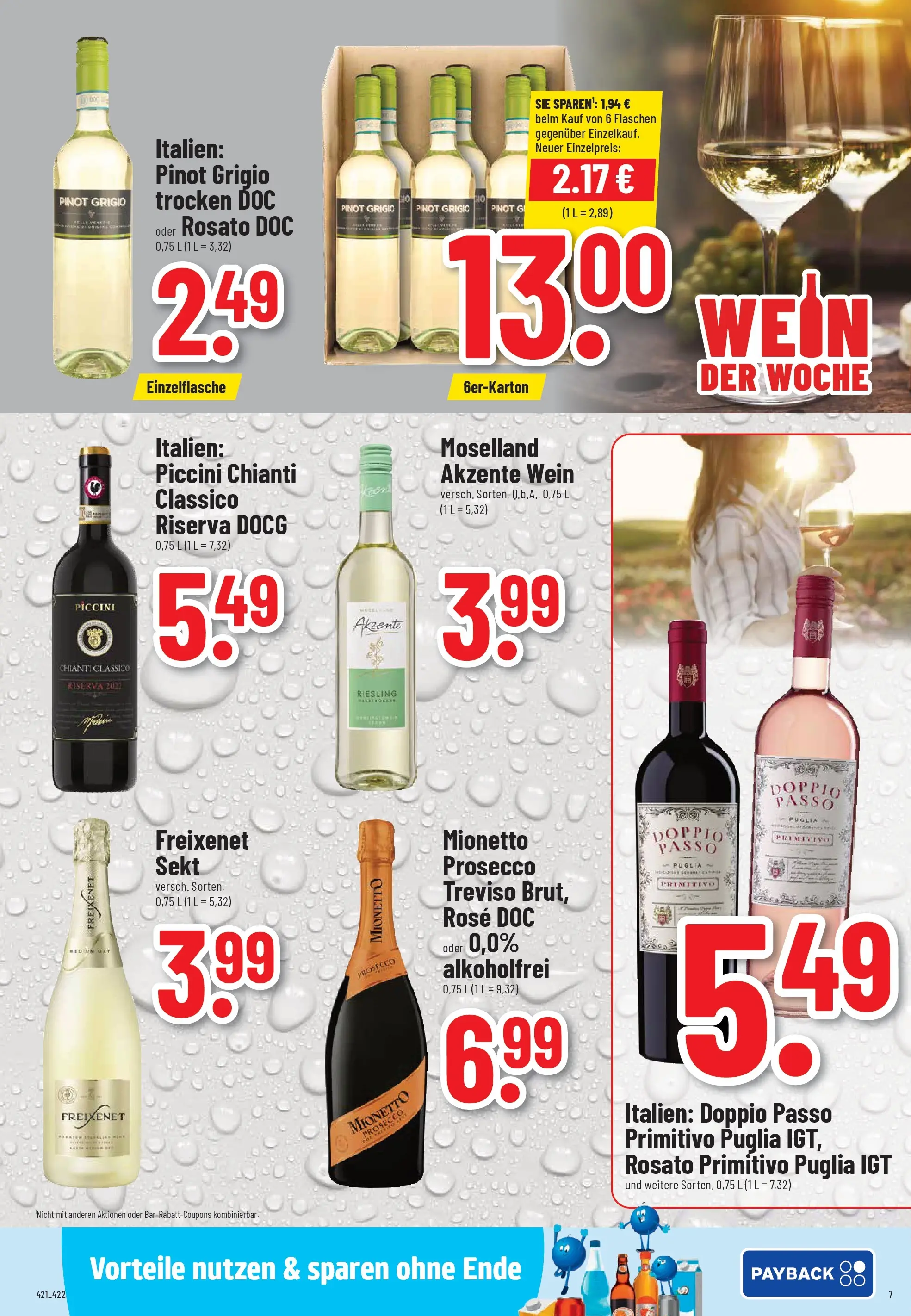 Trinkgut - trinkgut: Wochenangebote (ab 13.10.2025) » Angebote online | Seite: 7 | Produkte: Freixenet, Prosecco, Doppio Passo, Wein