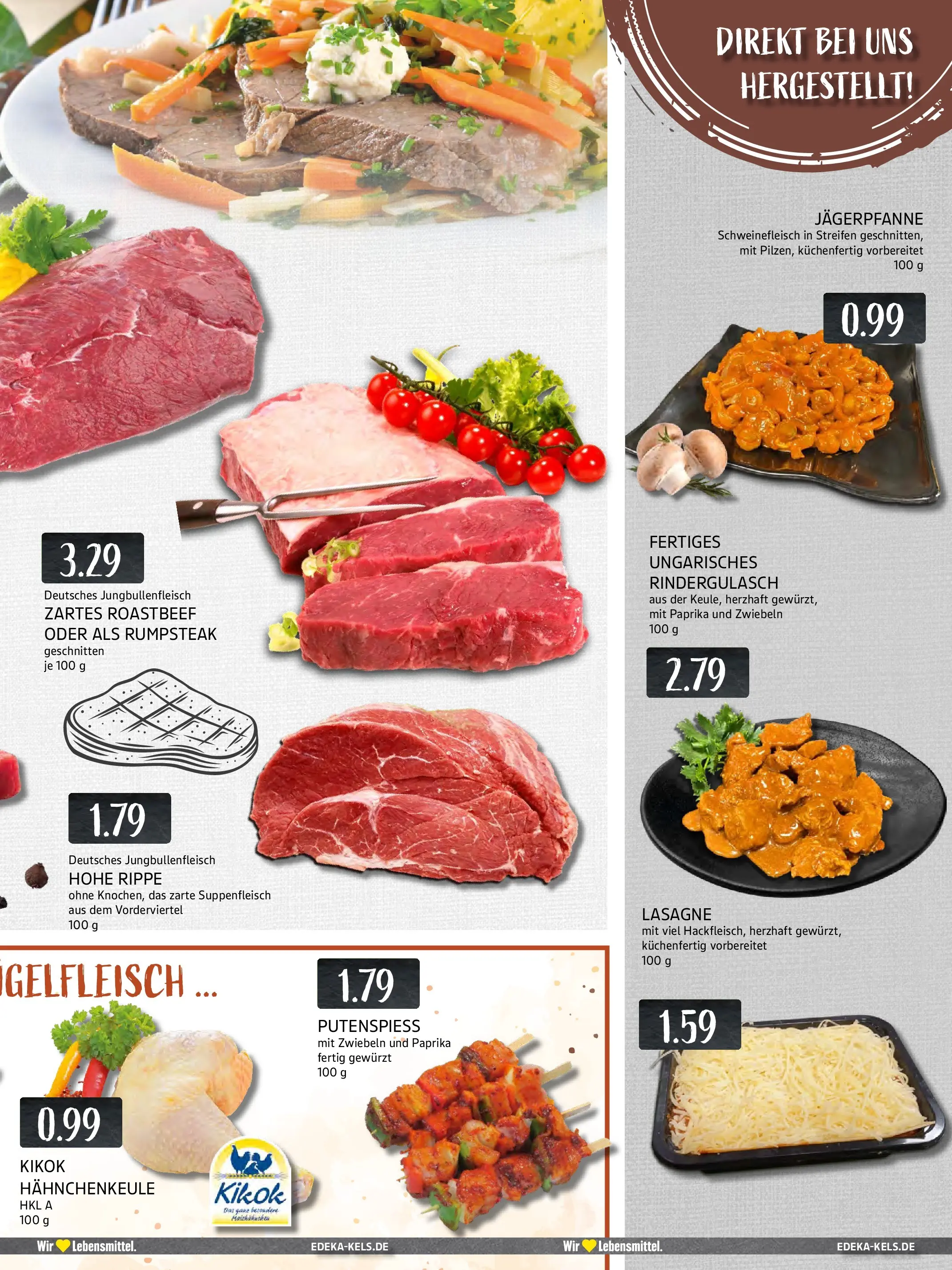 Edeka prospekt Ratingen-Hösel	 (ab 06.10.2025) » Angebote Online | Seite: 3 | Produkte: Rindergulasch, Roastbeef, Suppenfleisch, Steak