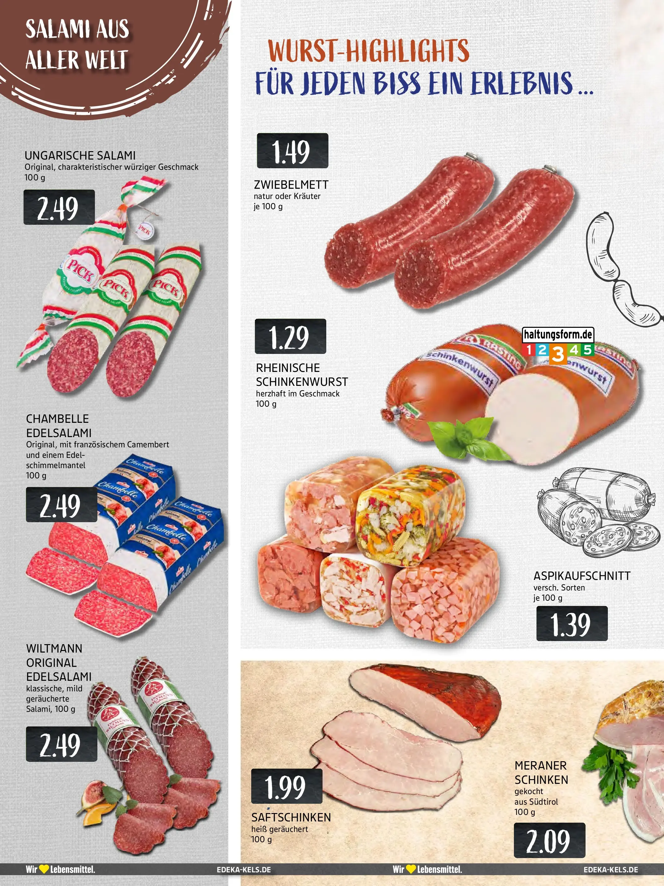 Edeka prospekt Ratingen-Hösel	 (ab 06.10.2025) » Angebote Online | Seite: 4 | Produkte: Salami, Schinken