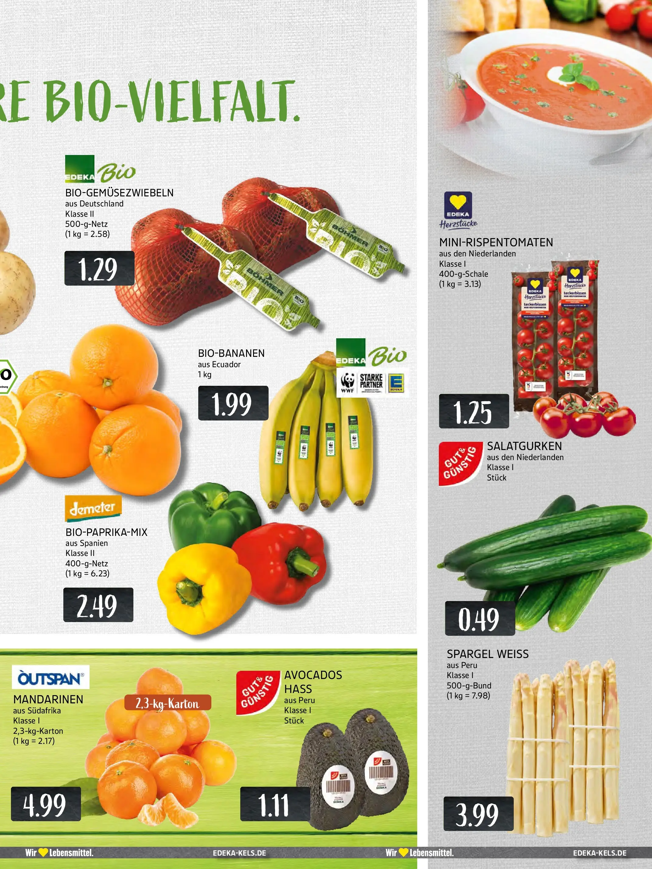 Edeka prospekt Ratingen-Hösel	 (ab 06.10.2025) » Angebote Online | Seite: 9 | Produkte: Mandarinen, Spargel, Avocado