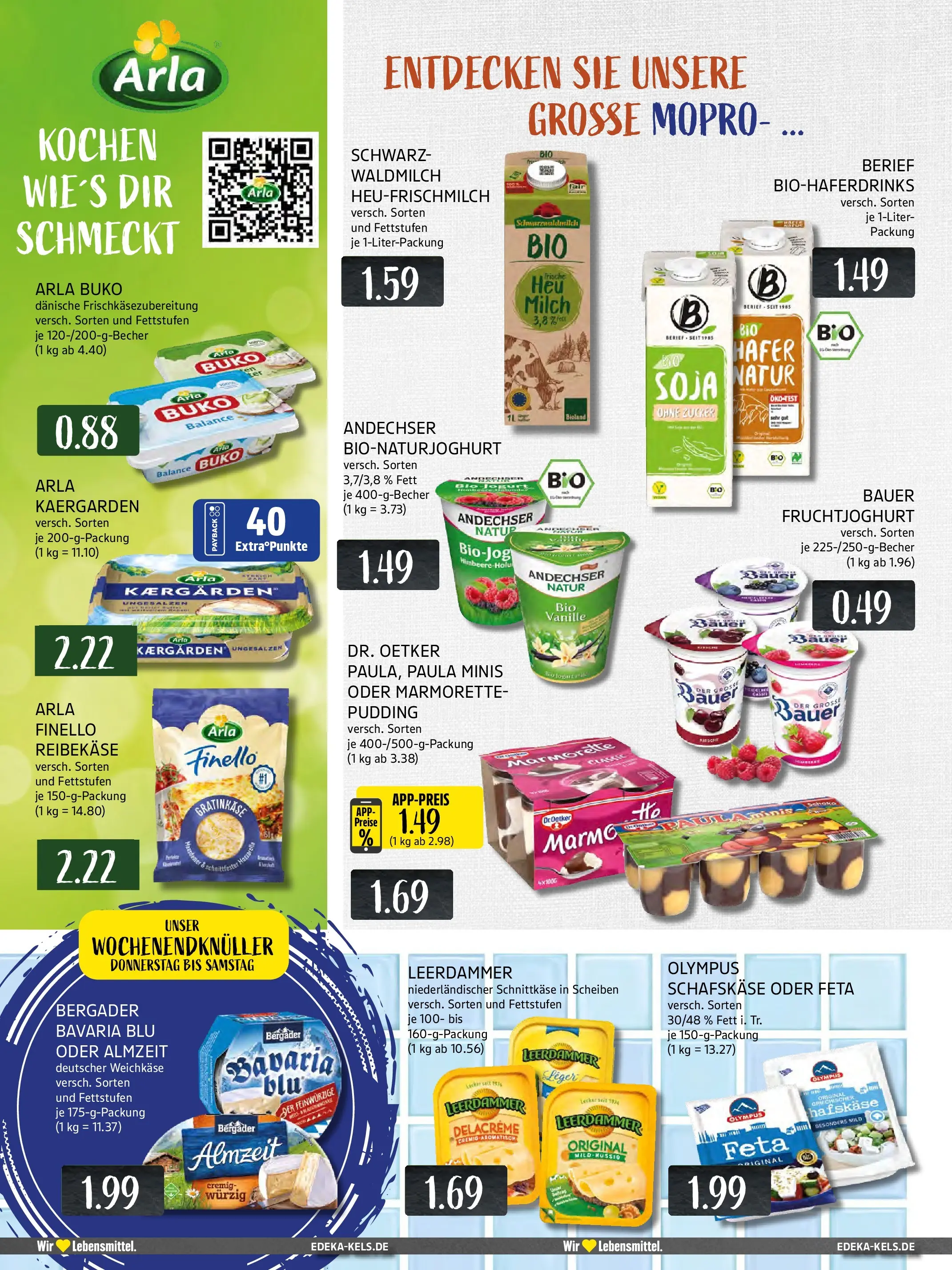 Edeka prospekt Ratingen-Hösel	 (ab 06.10.2025) » Angebote Online | Seite: 10 | Produkte: Milch, Pudding, Zucker, Schafskase