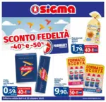Sigma Sconto fedeltà -40% e -50%, Sigma - al 22.10.2025