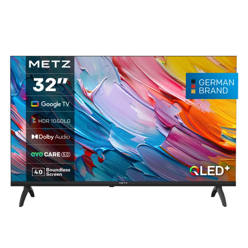 Телевизор METZ 32MQF7000Z QLED SMART TV, GOOGLE TV, 32.0 ", 80.0 см