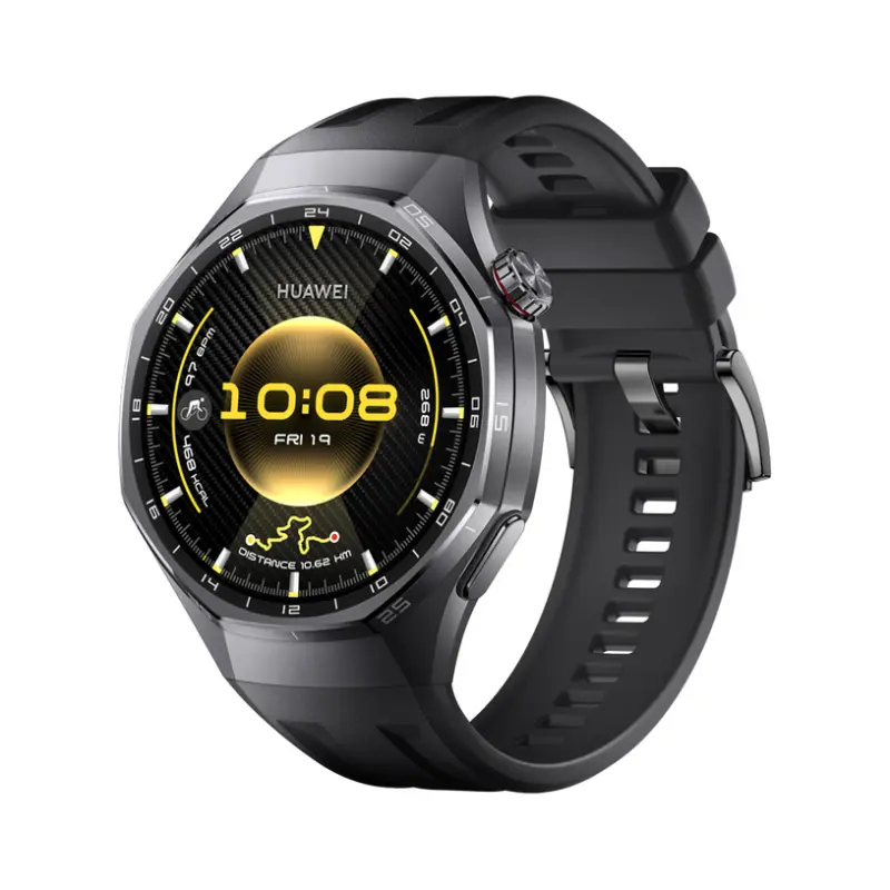 Смарт часовник HUAWEI WATCH GT 6 Pro Black ATM-B29F Black Fluoroelastomer Strap 46 MM, GPS, ПУЛСОМЕР, SPO2
