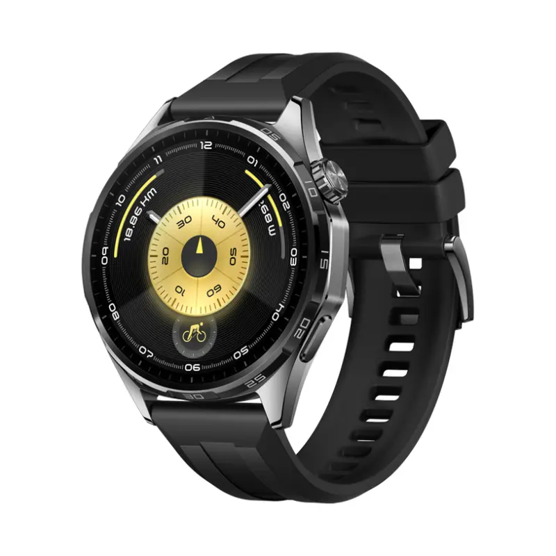 Смарт часовник HUAWEI WATCH GT 6 Black ATM-B19F Black Fluoroelastomer Strap 46 MM, GPS, ПУЛСОМЕР, SPO2