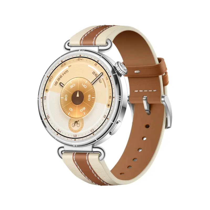 Смарт часовник HUAWEI WATCH GT 6 Brown KSU-B19W Brown Composite Leather Strap 41 MM, GPS, ПУЛСОМЕР, SPO2