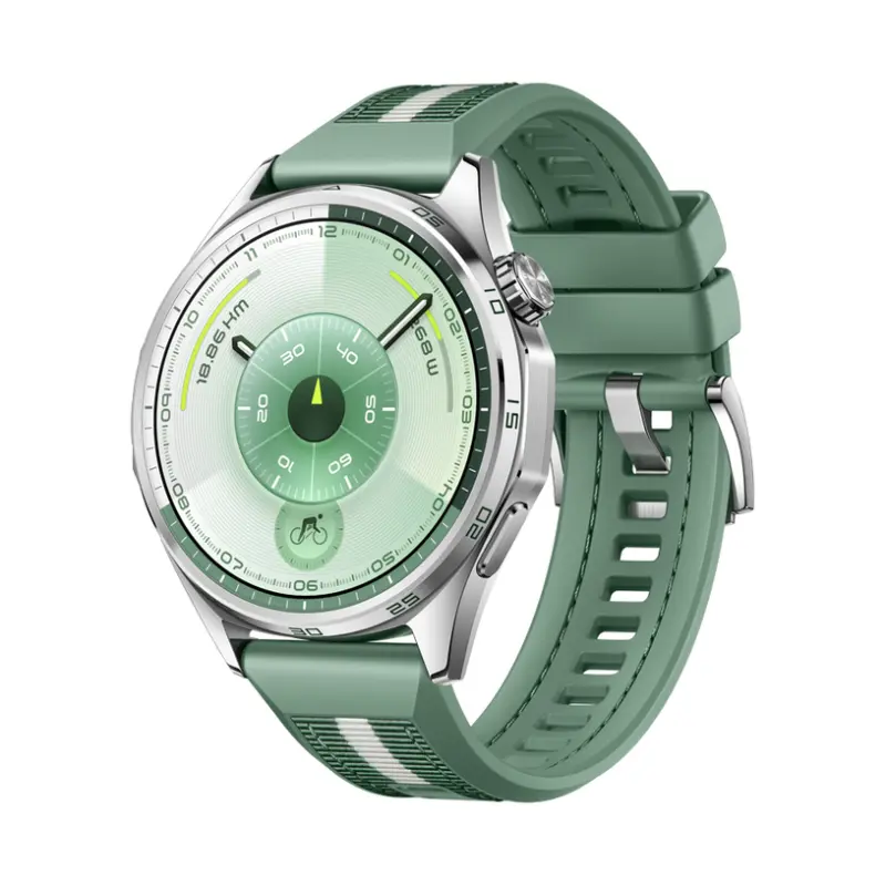 Смарт часовник HUAWEI WATCH GT 6 Green ATM-B19W Green Woven Strap 46 MM, GPS, ПУЛСОМЕР, SPO2