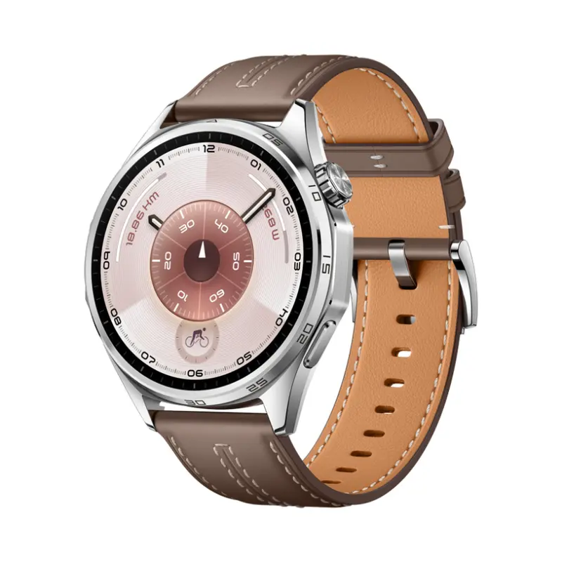 Смарт часовник HUAWEI WATCH GT 6 Grey ATM-B19L Grey Composite Leather Strap 46 MM, GPS, ПУЛСОМЕР, SPO2