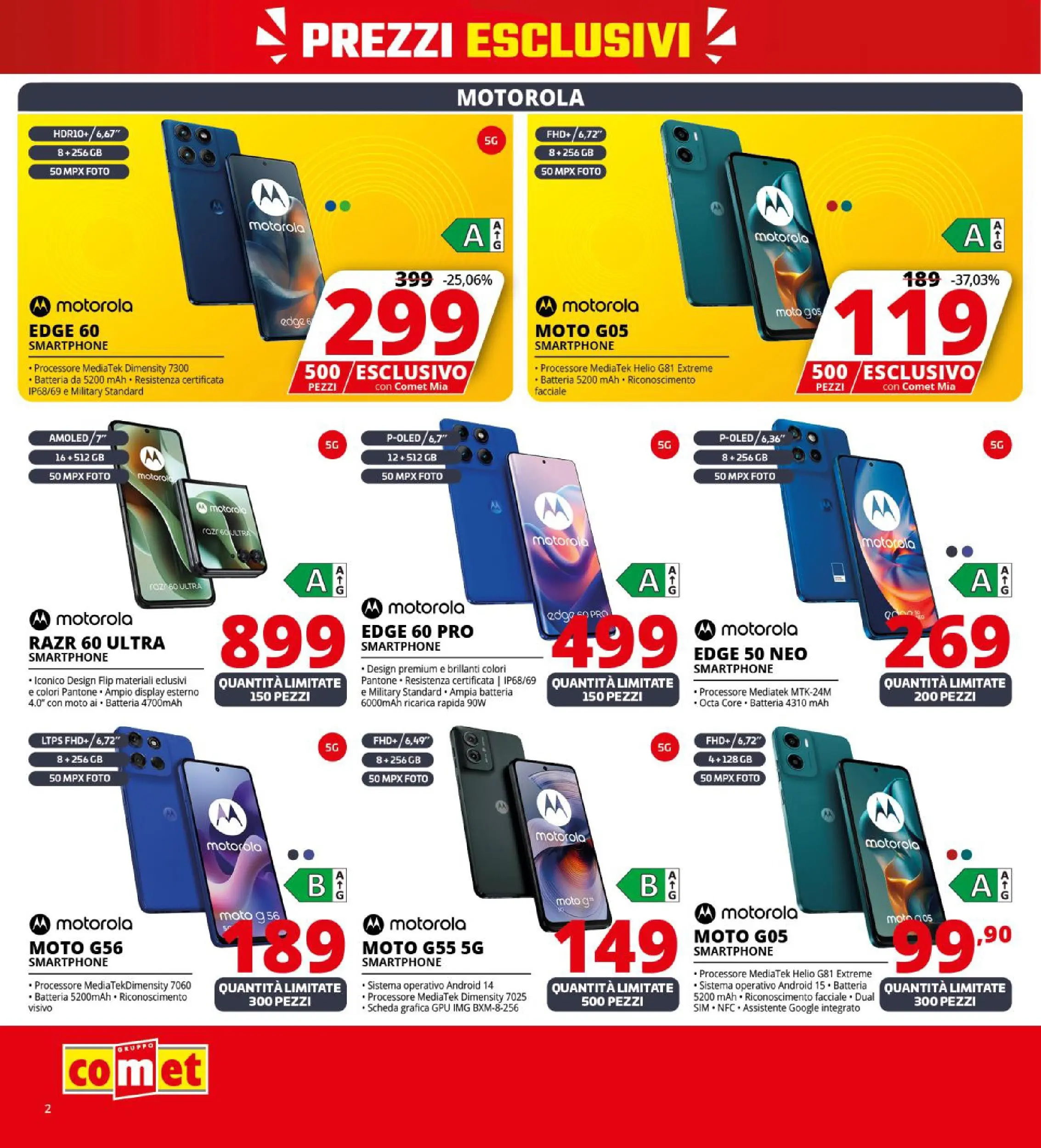Nuovo Volantino Comet	 dal 09/10/2025 > offerte anteprima 🛍️ | Pagina: 2 | Prodotti: Smartphone, Batteria