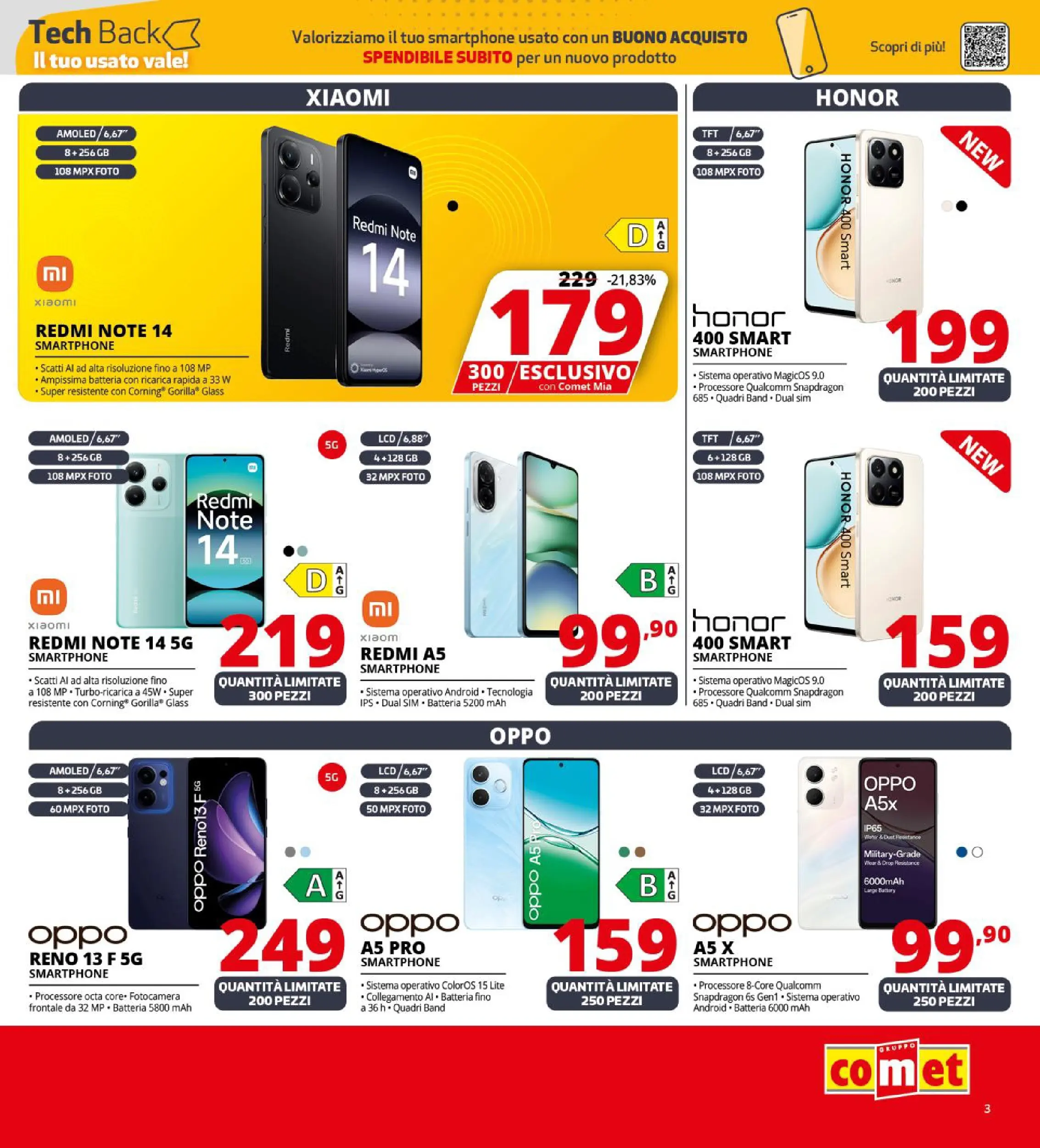 Nuovo Volantino Comet	 dal 09/10/2025 > offerte anteprima 🛍️ | Pagina: 3 | Prodotti: Xiaomi, Smartphone, Fotocamera, Batteria