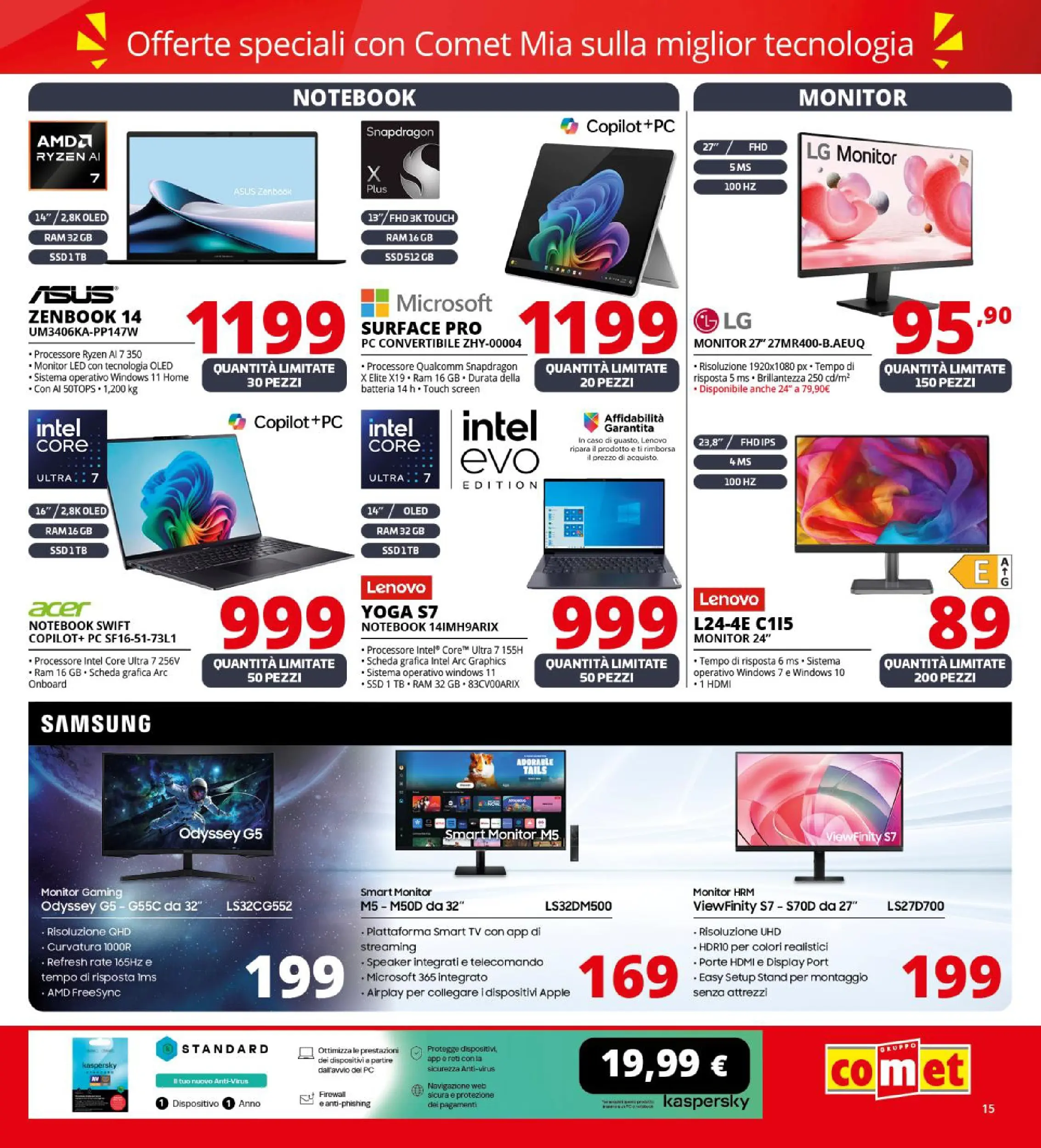 Nuovo Volantino Comet	 dal 09/10/2025 > offerte anteprima 🛍️ | Pagina: 15 | Prodotti: Notebook, Telecomando, smart TV, PC