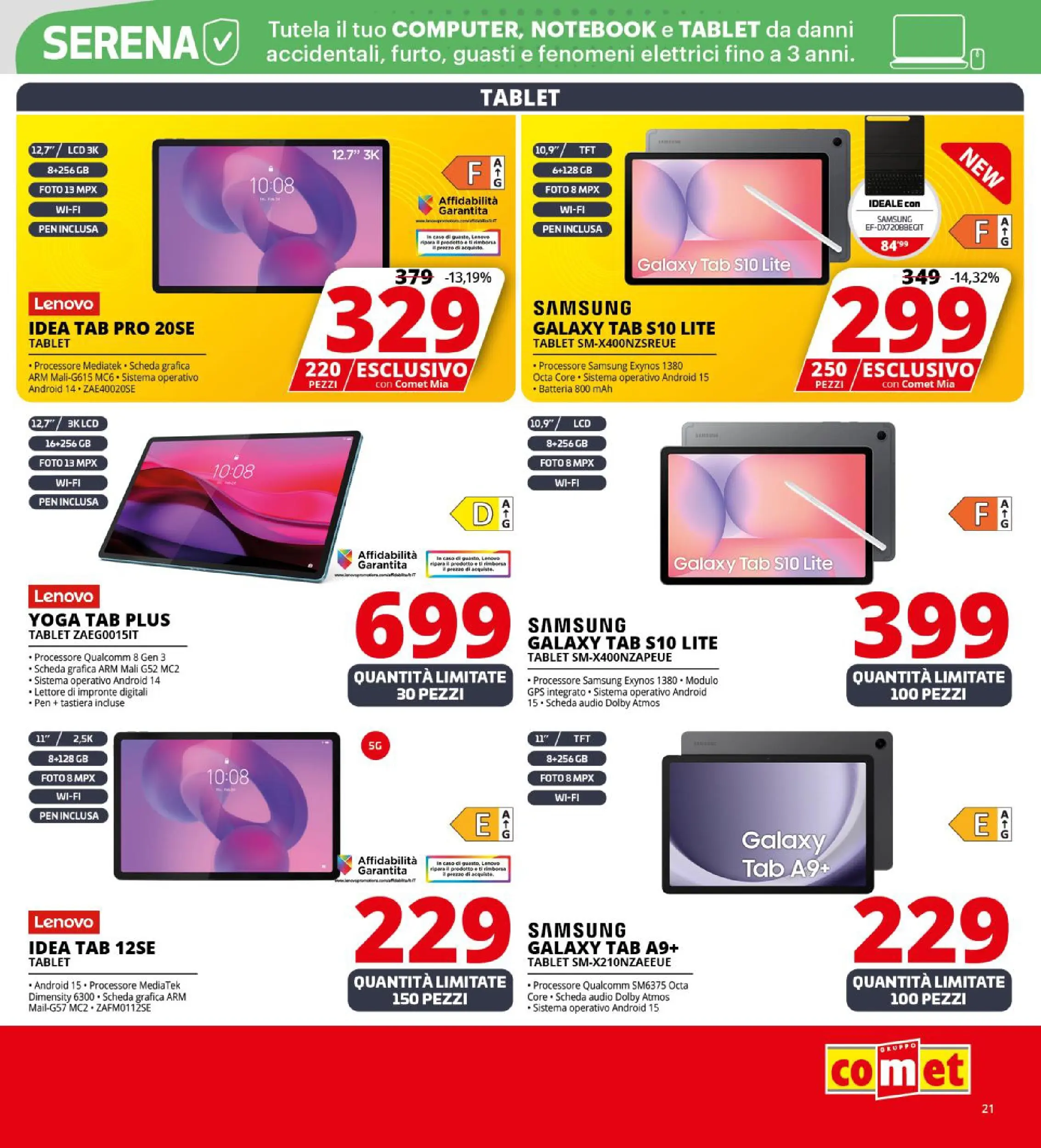 Nuovo Volantino Comet	 dal 09/10/2025 > offerte anteprima 🛍️ | Pagina: 21 | Prodotti: Notebook, Tastiera, Audio, Batteria