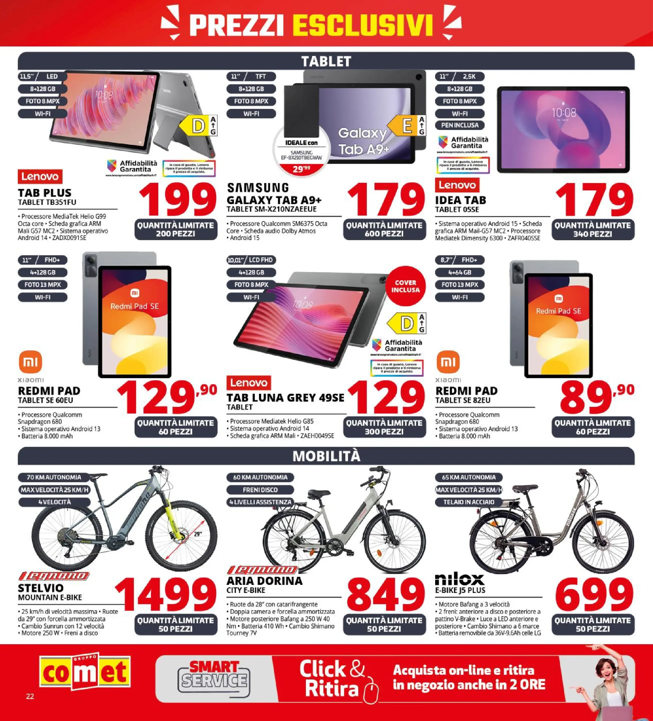 Nuovo Volantino Comet	 dal 09/10/2025 > offerte anteprima 🛍️ | Pagina: 22 | Prodotti: Xiaomi, Tablet, TV, Batteria