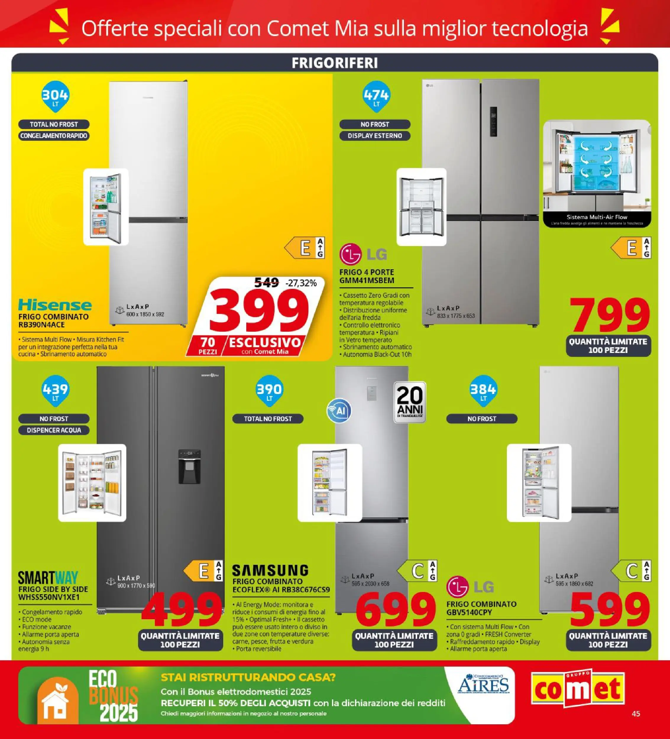 Nuovo Volantino Comet	 dal 09/10/2025 > offerte anteprima 🛍️ | Pagina: 45 | Prodotti: Acqua, Frutta, Samsung