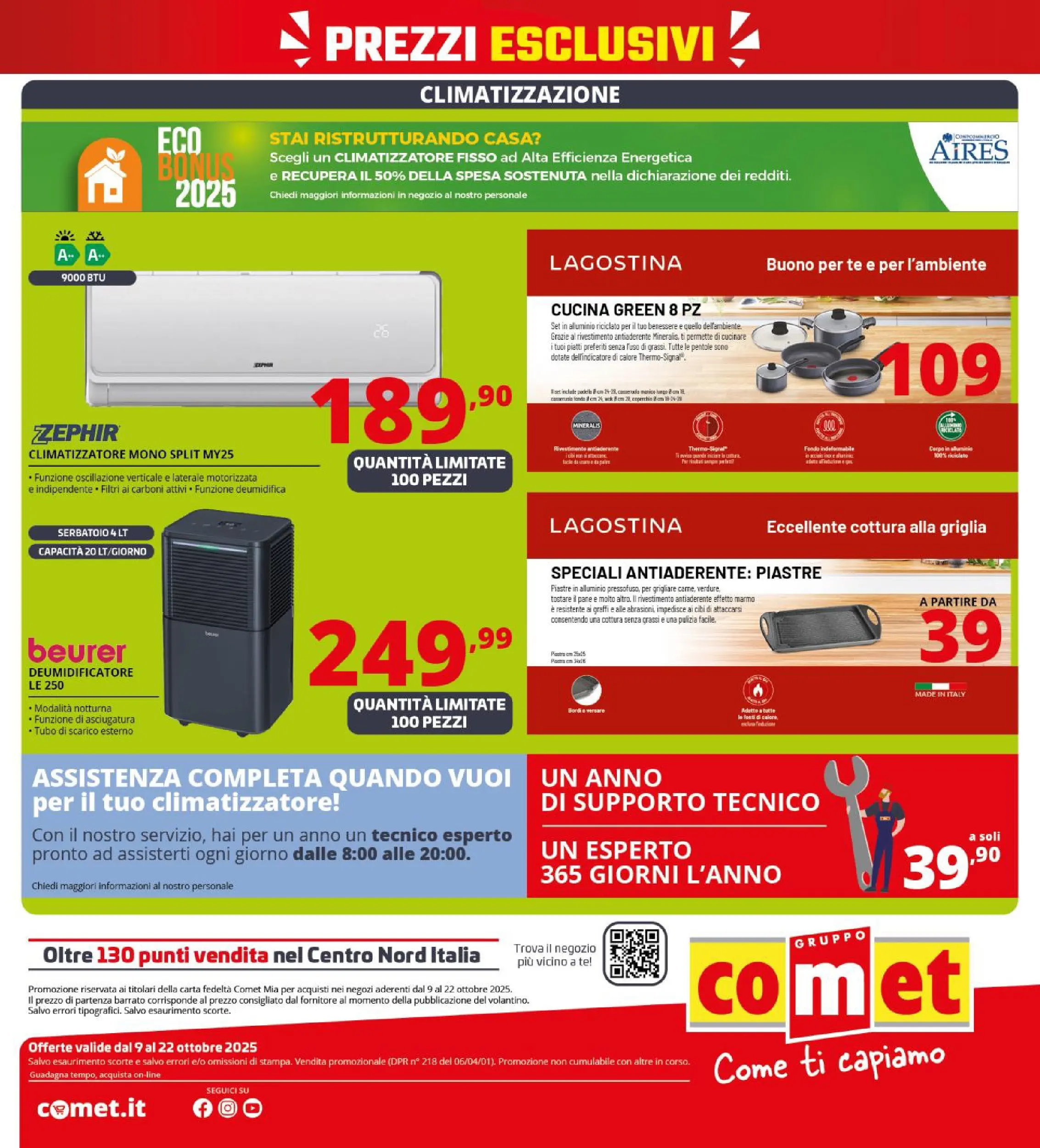 Nuovo Volantino Comet	 dal 09/10/2025 > offerte anteprima 🛍️ | Pagina: 47 | Prodotti: Climatizzatore, Deumidificatore, Pane, Griglia