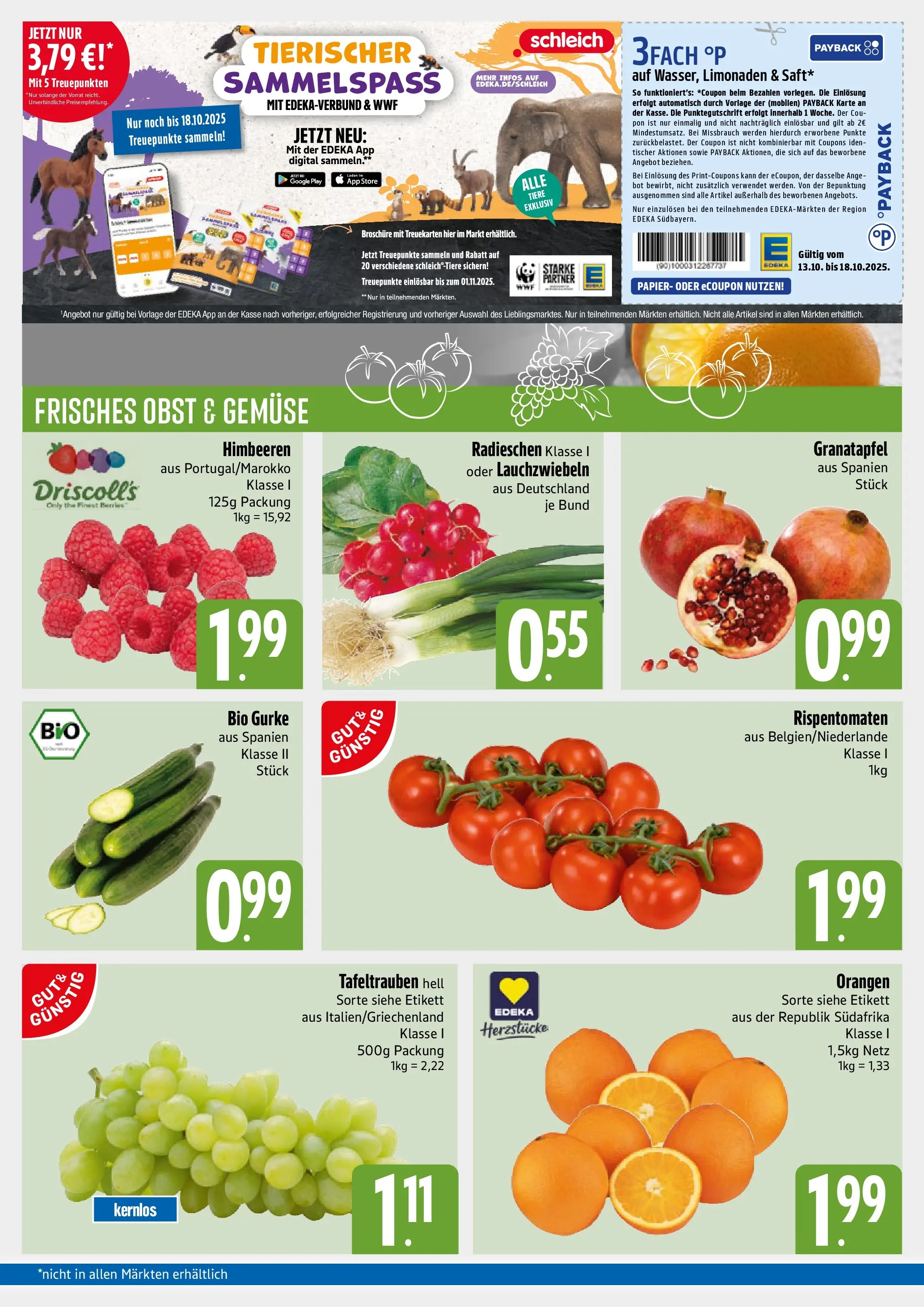 Edeka prospekt München	 (ab 13.10.2025) » Angebote Online | Seite: 3 | Produkte: Granatapfel, Orangen, Gemüse, Obst