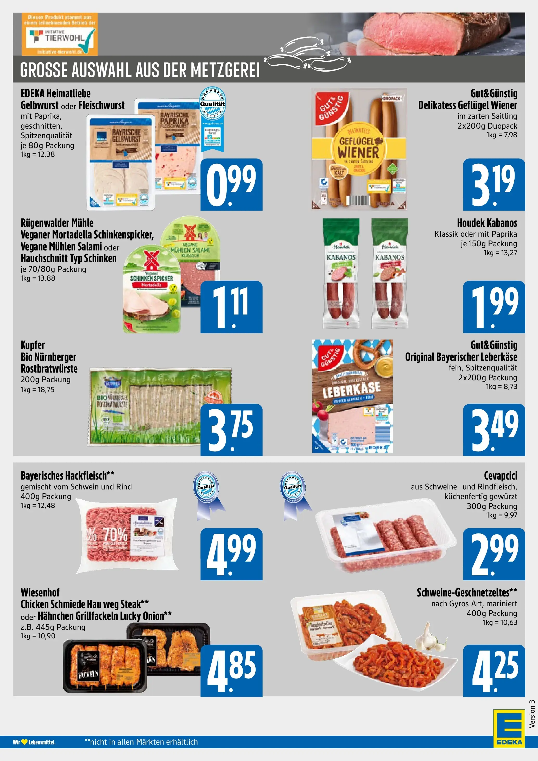 Edeka prospekt München	 (ab 13.10.2025) » Angebote Online | Seite: 4 | Produkte: Mühle, Gyros, Paprika, Steak