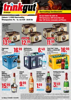 Trinkgut - trinkgut: Wochenangebote ab 13.10.2025 gültig