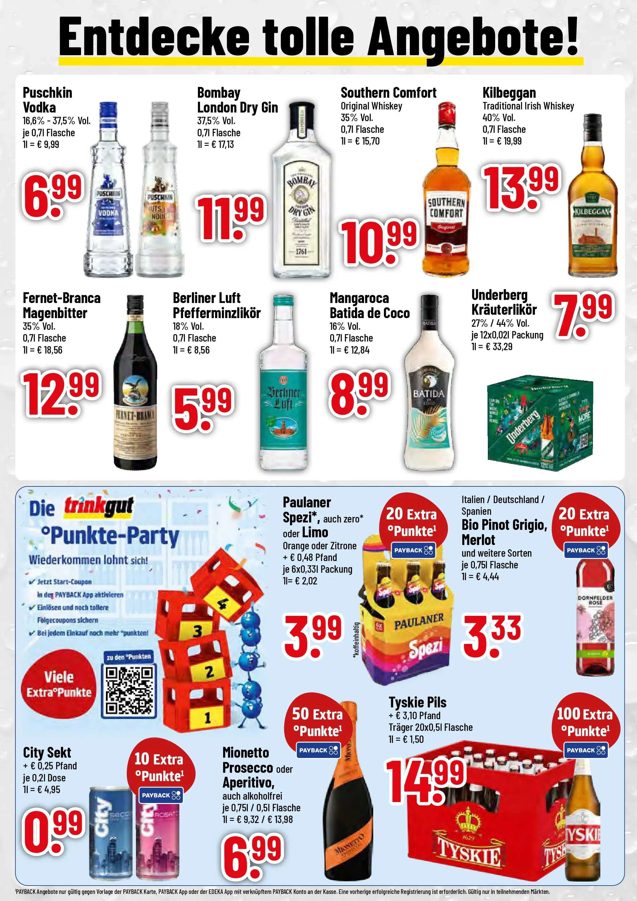 Trinkgut - trinkgut: Wochenangebote (ab 13.10.2025) » Angebote online | Seite: 2 | Produkte: Berliner, Tyskie, Sekt, Vodka