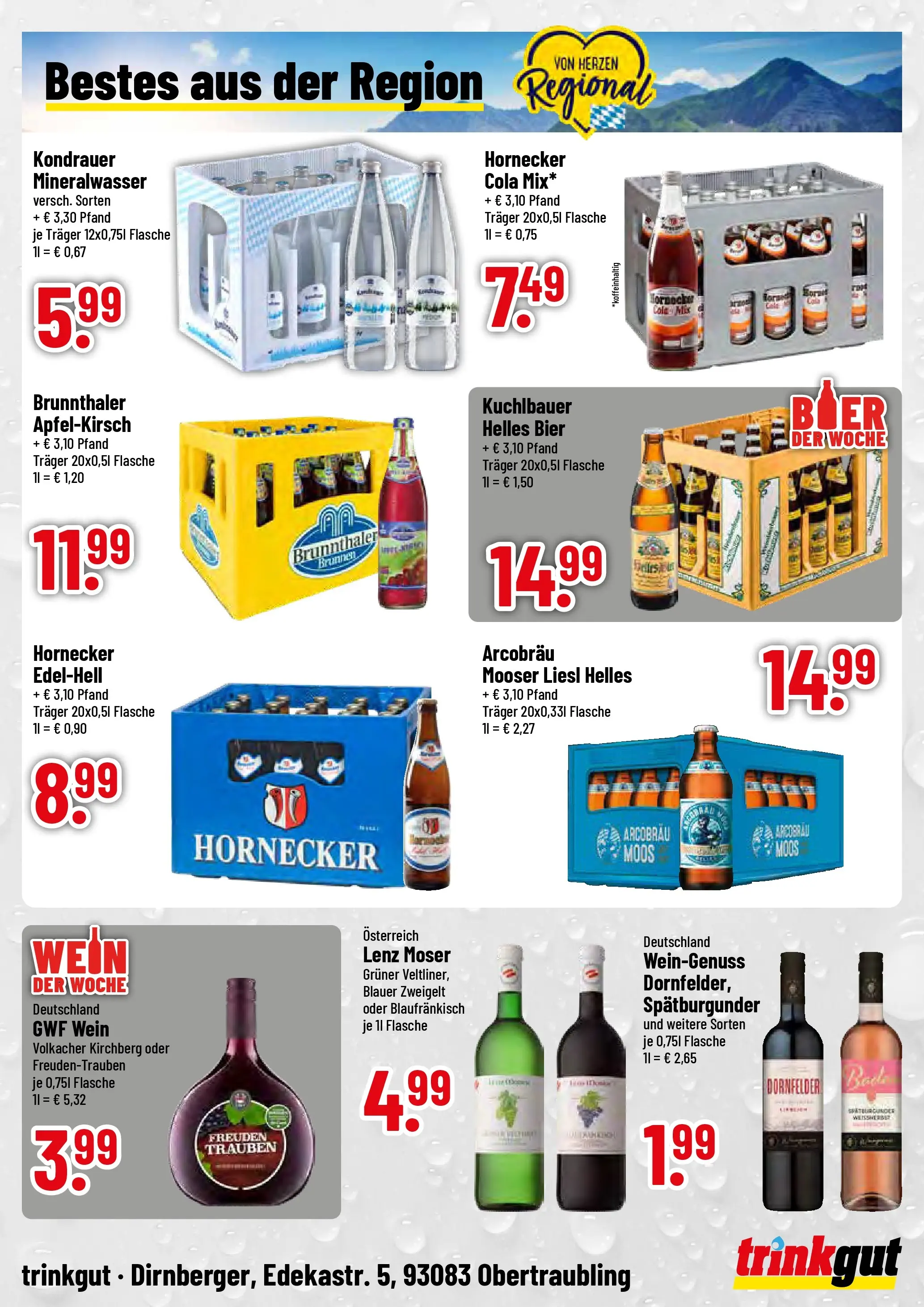 Trinkgut - trinkgut: Wochenangebote (ab 13.10.2025) » Angebote online | Seite: 4 | Produkte: Cola, Bier, Mineralwasser, Wein