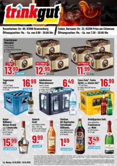Trinkgut - trinkgut: Wochenangebote ab 13.10.2025 gültig