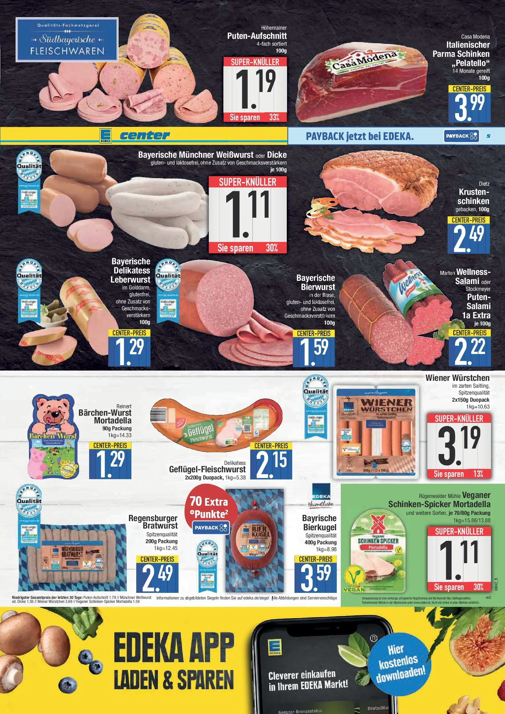 Edeka prospekt Straubing	 (ab 13.10.2025) » Angebote Online | Seite: 5 | Produkte: Mühle, Bratwurst, Weißwurst, Salami