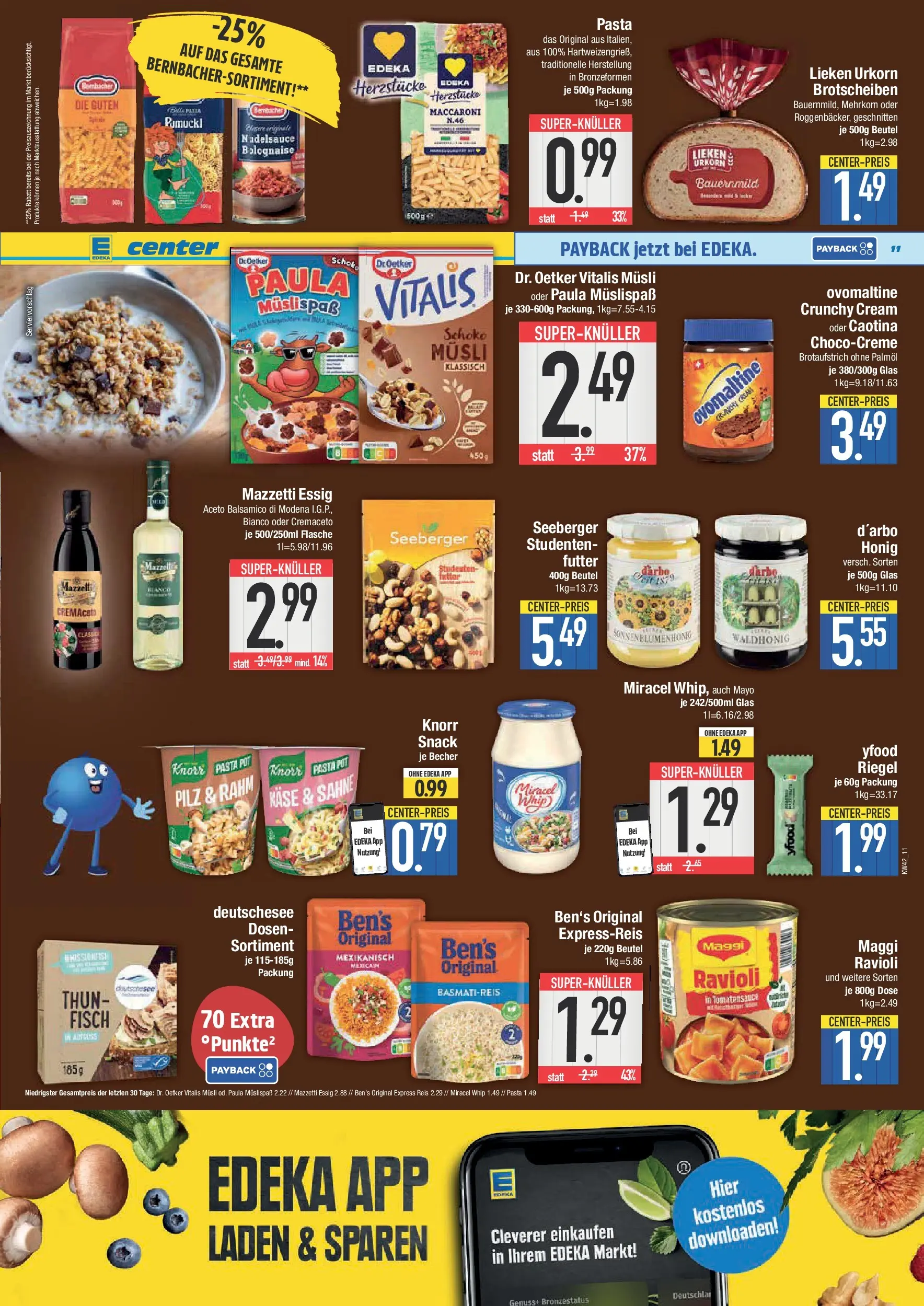 Edeka prospekt Straubing	 (ab 13.10.2025) » Angebote Online | Seite: 11 | Produkte: Maggi, Balsamico, Knorr, Sahne