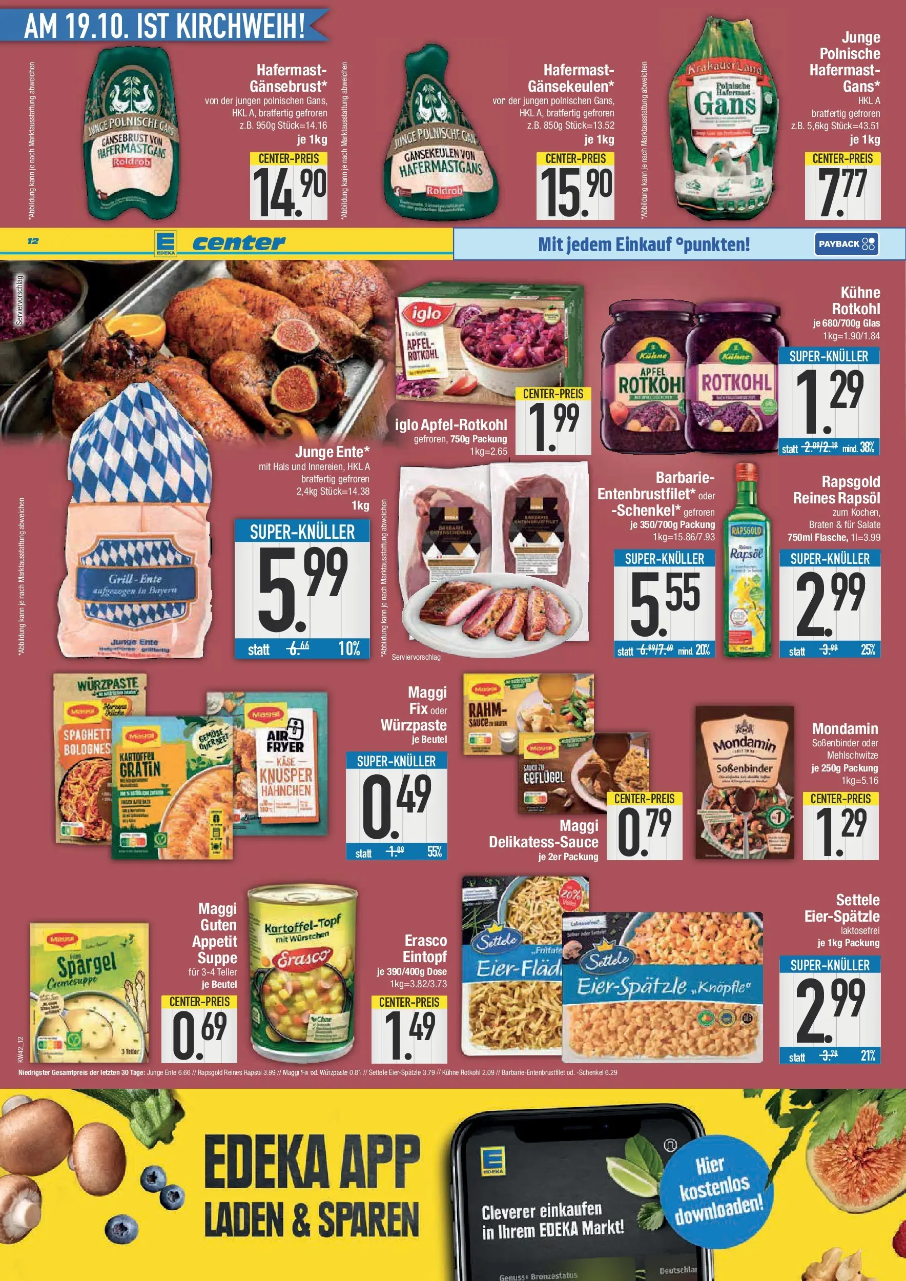 Edeka prospekt Straubing	 (ab 13.10.2025) » Angebote Online | Seite: 12 | Produkte: Rapsöl, Iglo, Äpfel, Maggi fix