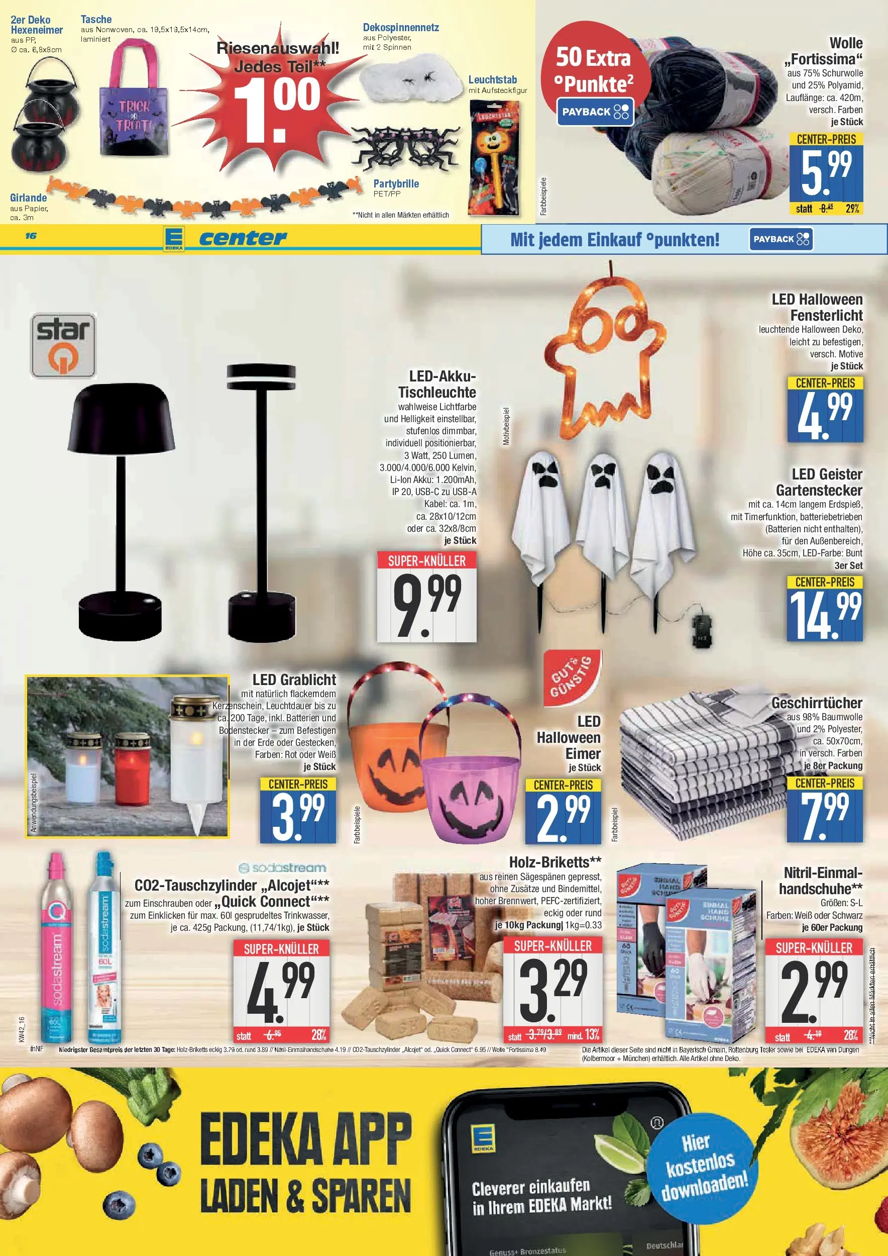 Edeka prospekt Hunderdorf	 (ab 13.10.2025) » Angebote Online | Seite: 16 | Produkte: Kabel, Tasche, Batterien, Sodastream