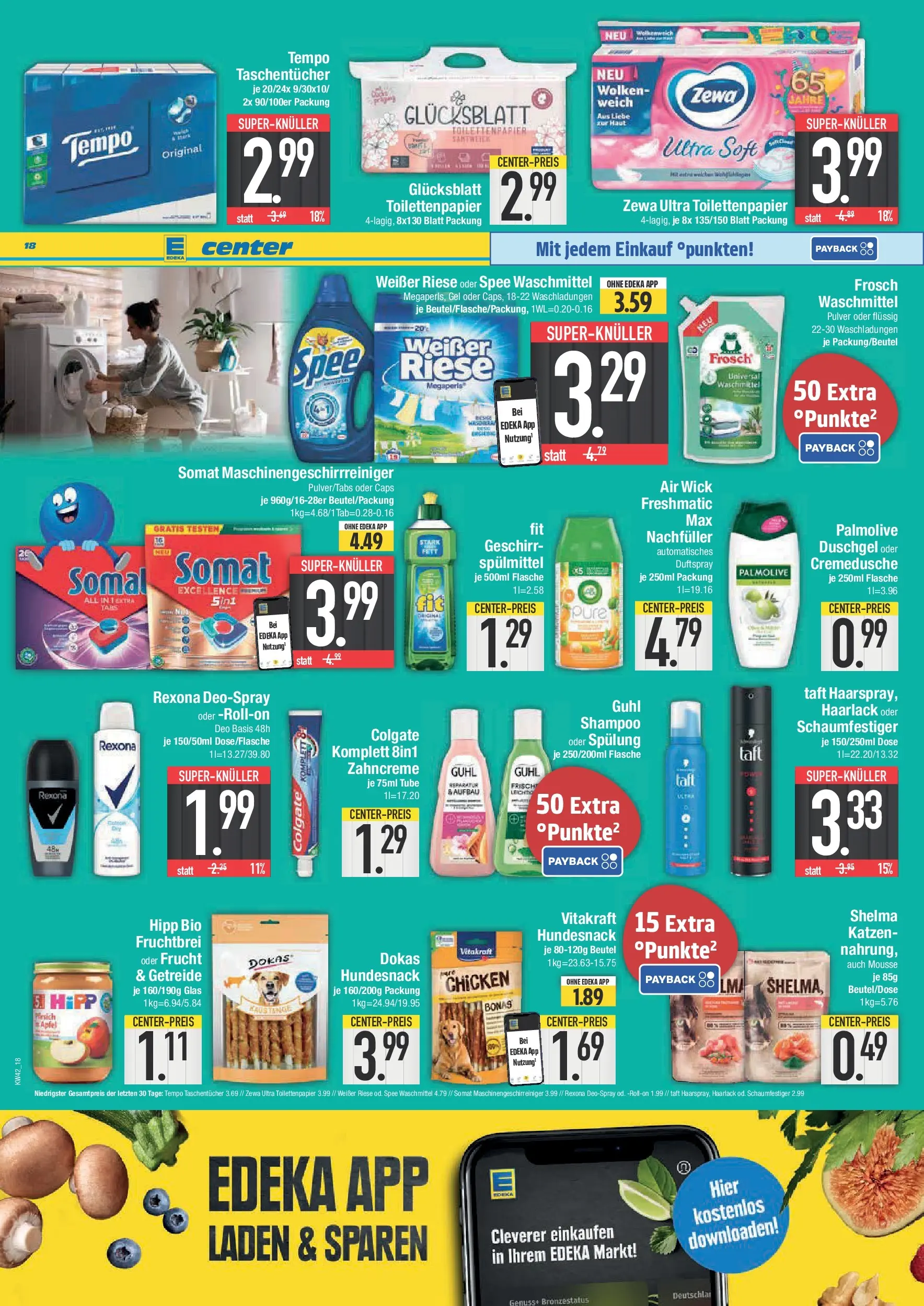 Edeka prospekt Straubing	 (ab 13.10.2025) » Angebote Online | Seite: 18 | Produkte: Spülung, Duschgel, Shower Gel, Deospray