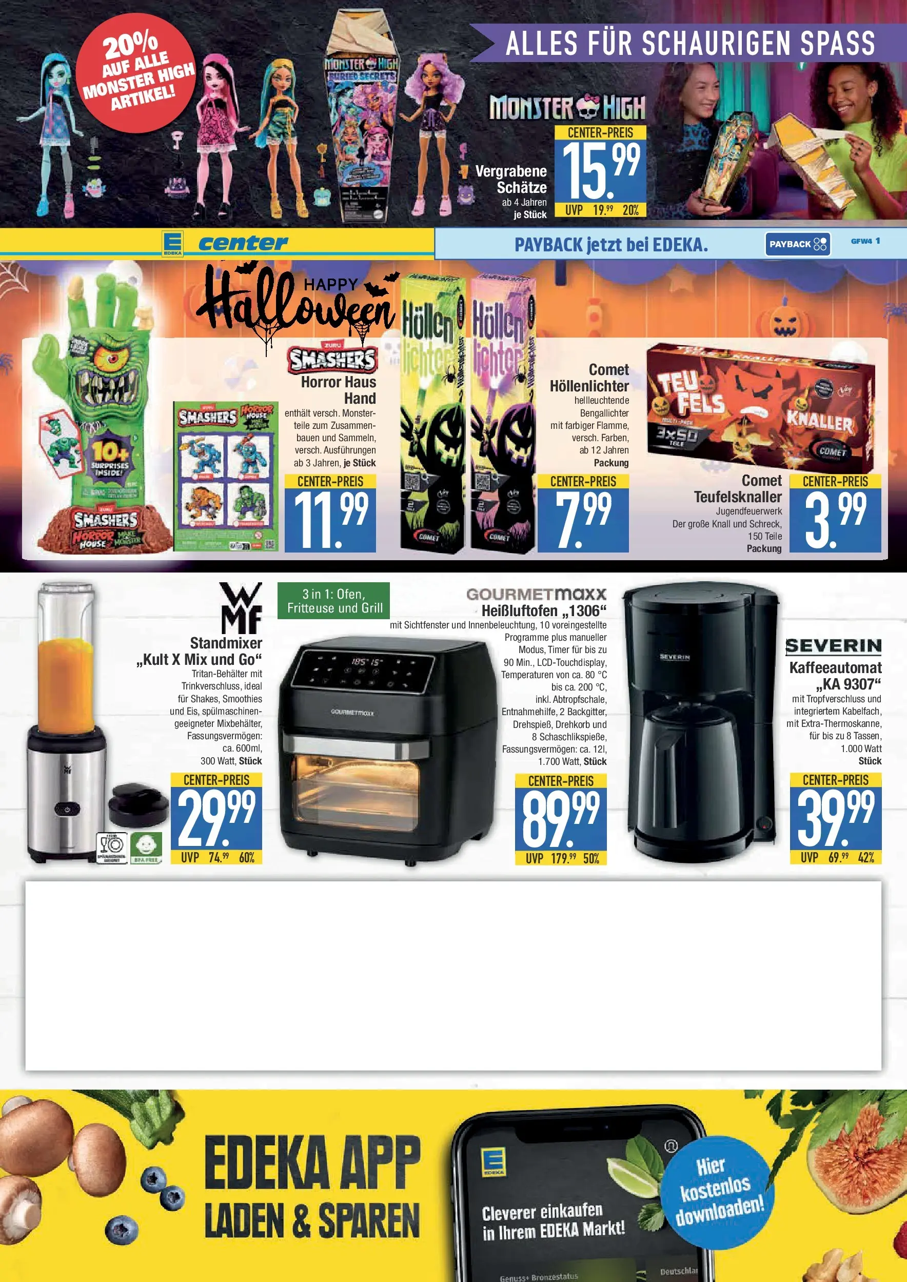 Edeka prospekt Schwabmünchen	 (ab 13.10.2025) » Angebote Online | Seite: 17 | Produkte: Grill, Mixer, Monster, Fritteuse