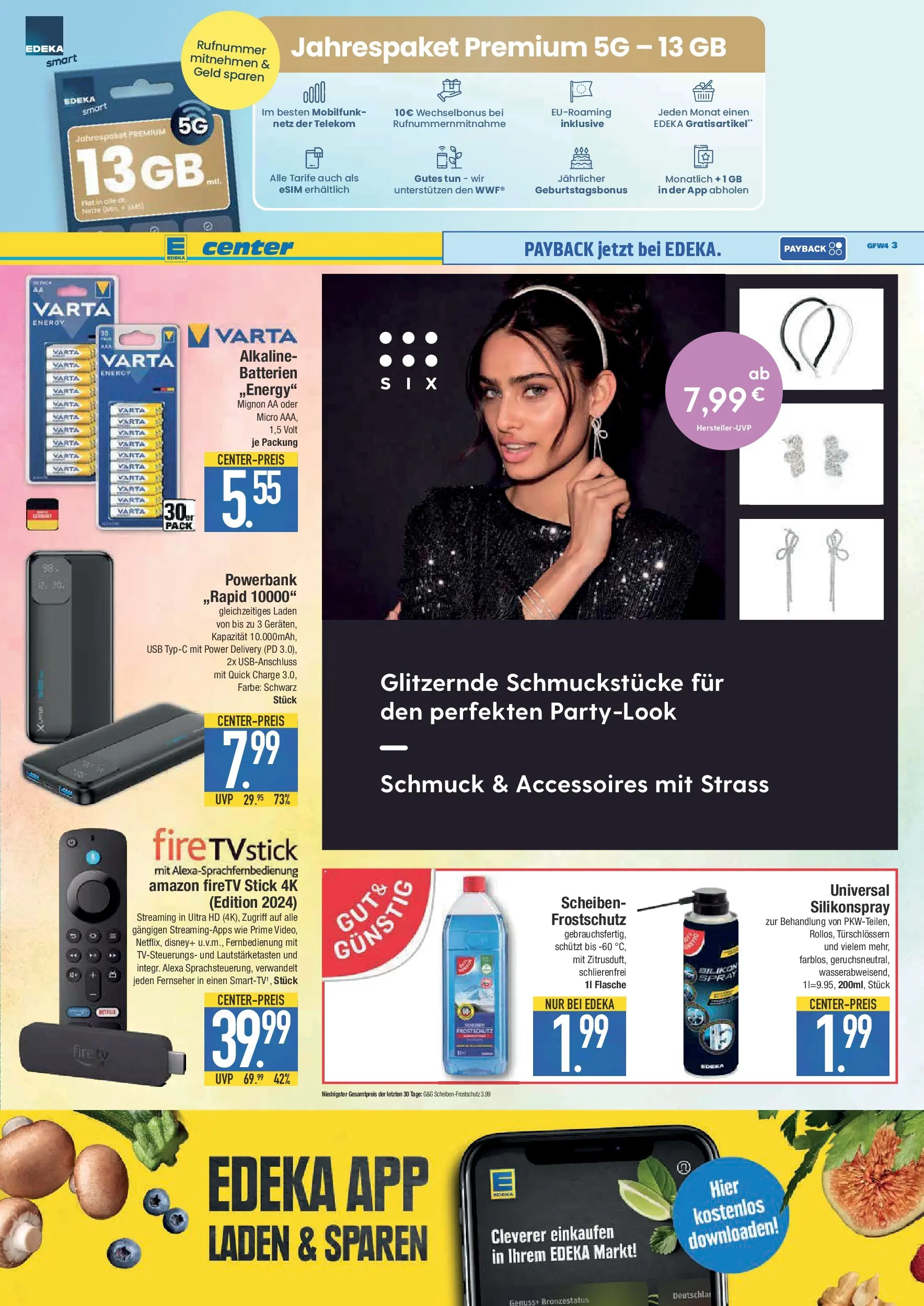Edeka prospekt Schwabmünchen	 (ab 13.10.2025) » Angebote Online | Seite: 19 | Produkte: Batterien, Energy, TV, Fernseher