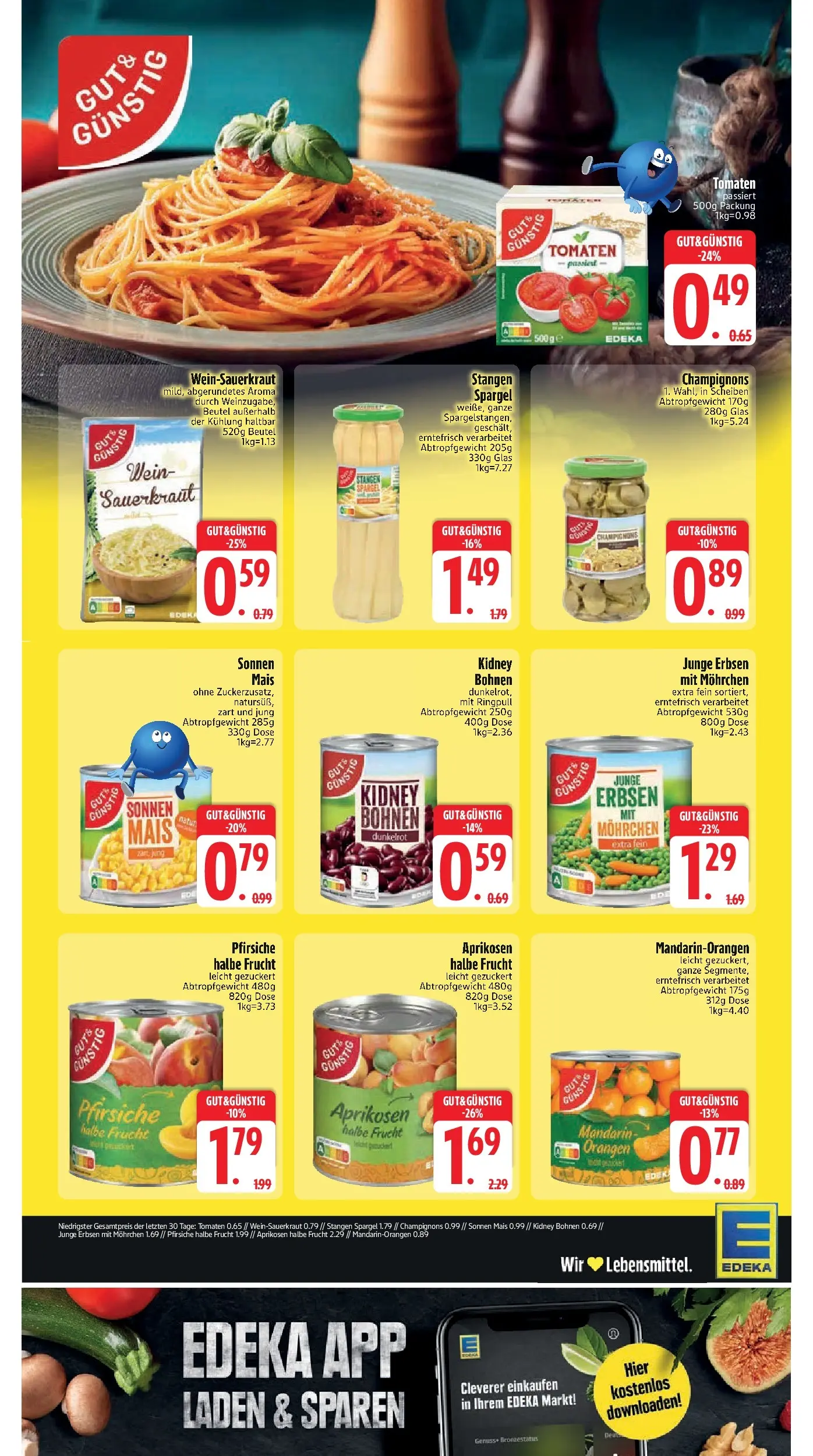 Edeka prospekt Unterföhring	 (ab 12.10.2025) » Angebote Online | Seite: 2 | Produkte: Orangen, Tomaten, Champignons, Erbsen